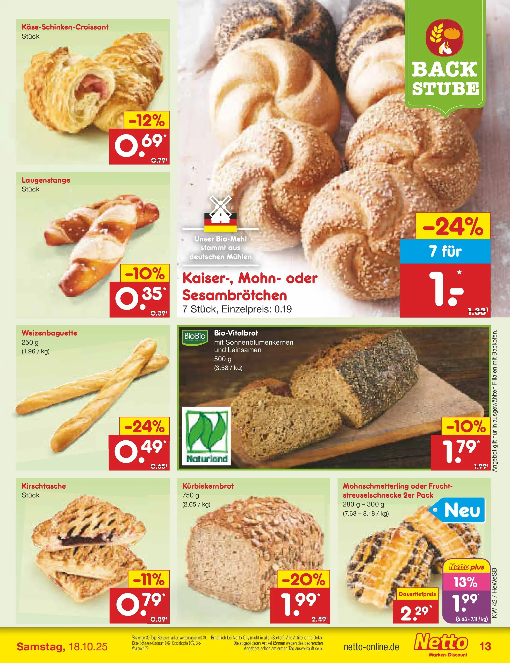 Netto Marken-Discount prospekt Brietlingen	 (ab 12.10.2025) » Angebote | Seite: 13 | Produkte: Käse