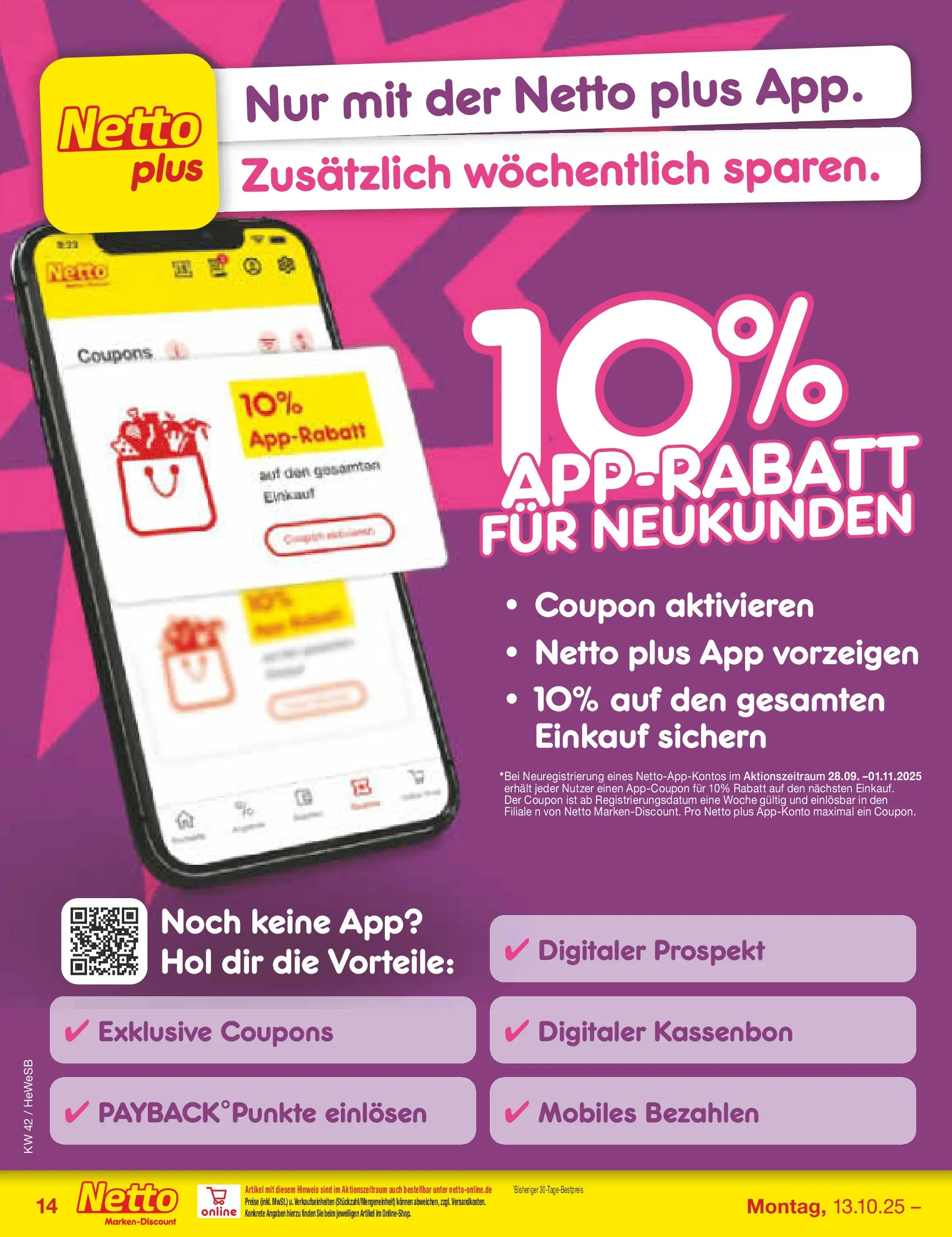 Netto Marken-Discount prospekt Brietlingen	 (ab 12.10.2025) » Angebote | Seite: 14