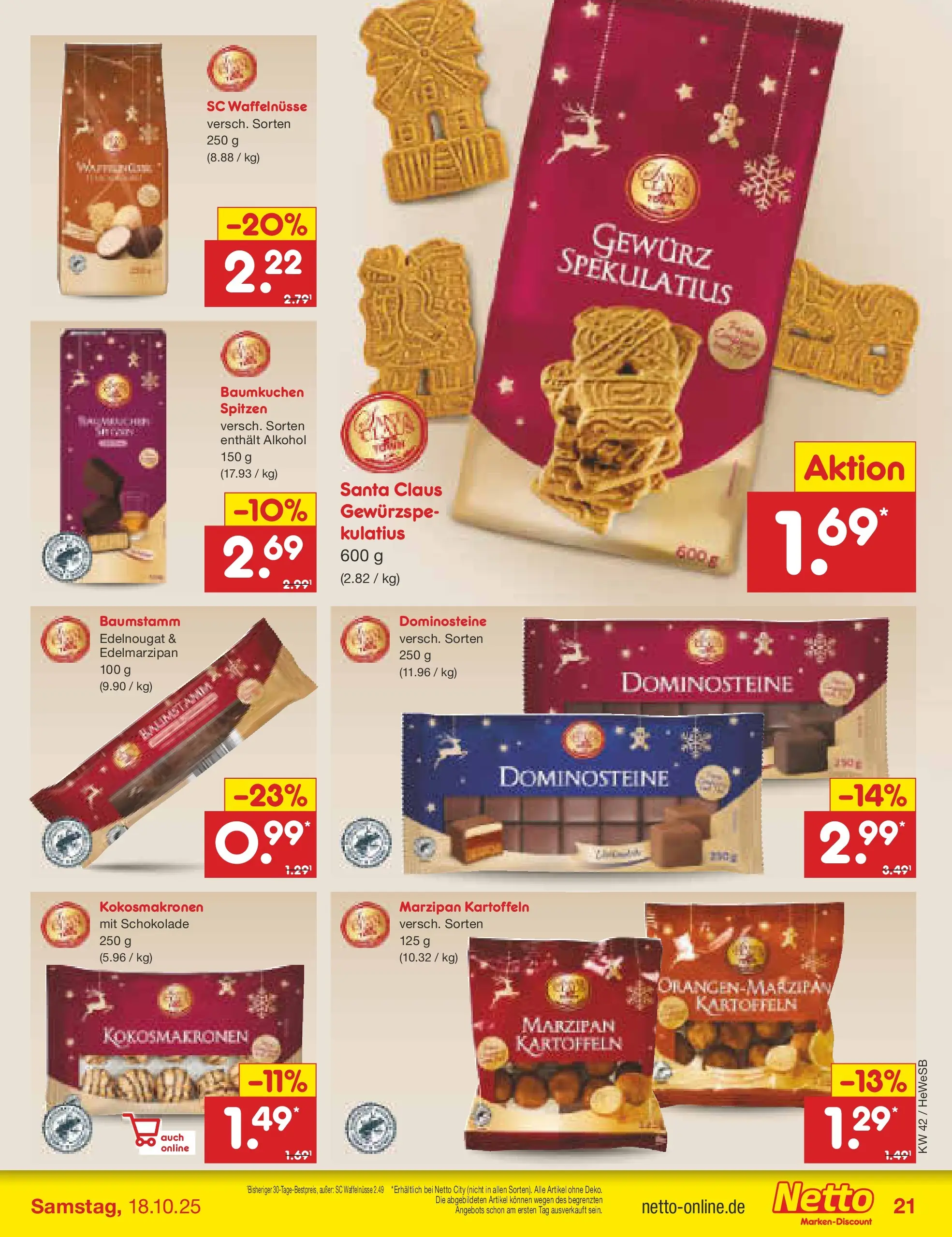 Netto Marken-Discount prospekt Brietlingen	 (ab 12.10.2025) » Angebote | Seite: 21 | Produkte: Schokolade, Kartoffeln