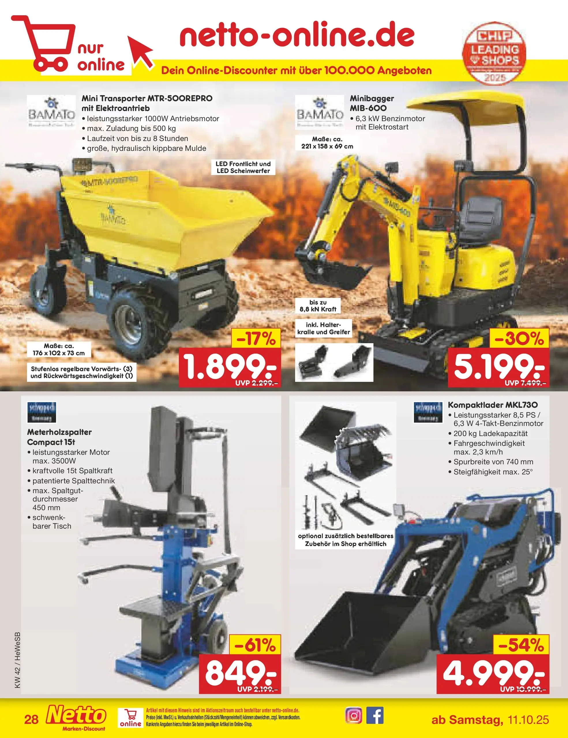 Netto Marken-Discount prospekt Brietlingen	 (ab 12.10.2025) » Angebote | Seite: 32 | Produkte: Tisch