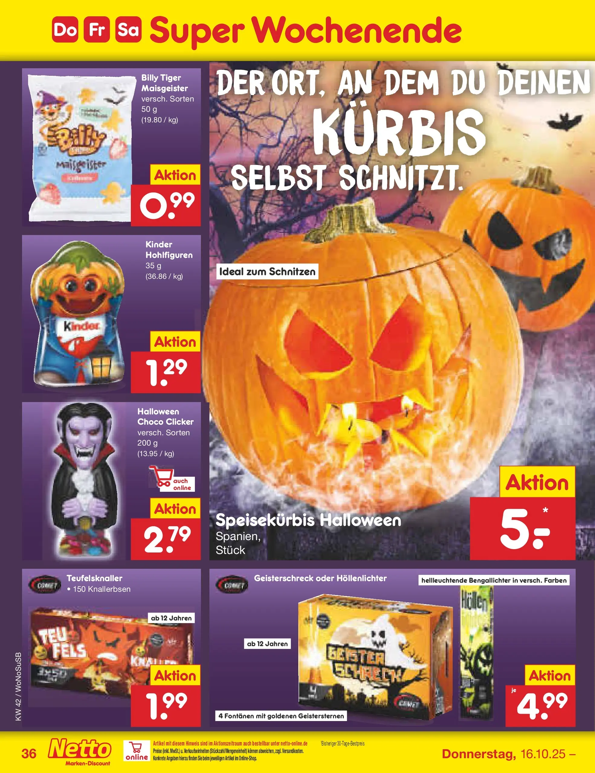 Netto Marken-Discount prospekt Rodgau	 (ab 13.10.2025) » Angebote | Seite: 40 | Produkte: Kürbis