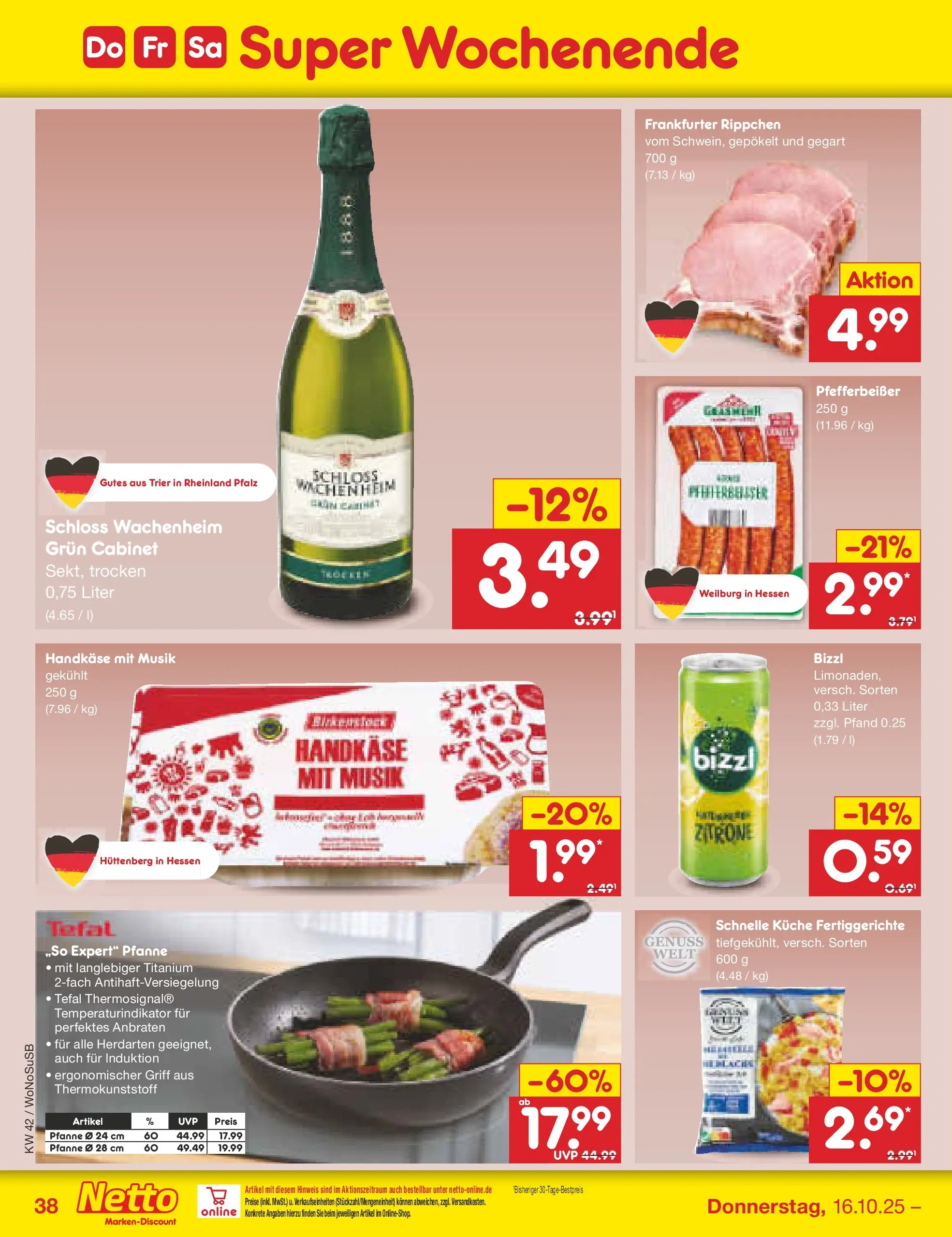 Netto Marken-Discount prospekt Rodgau	 (ab 13.10.2025) » Angebote | Seite: 42 | Produkte: Küche, Fertiggerichte, Zitrone