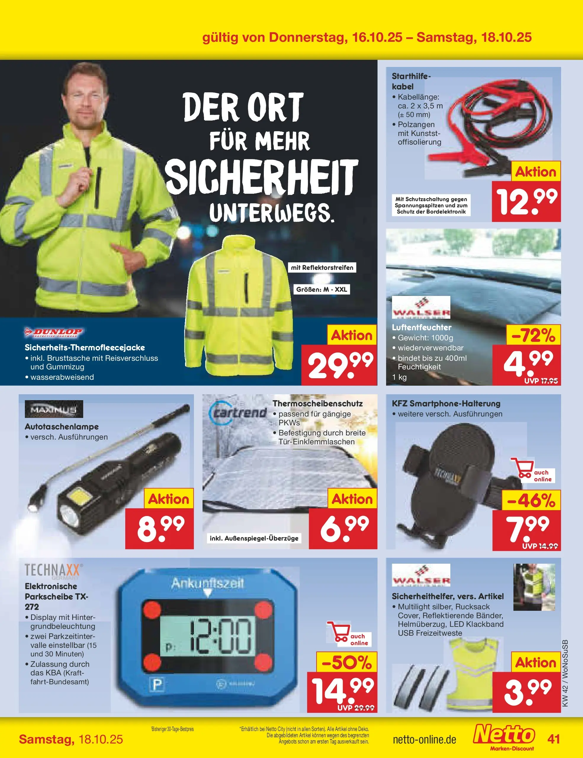 Netto Marken-Discount prospekt Rodgau	 (ab 13.10.2025) » Angebote | Seite: 45 | Produkte: Kabel, USB, Gewicht, Rucksack