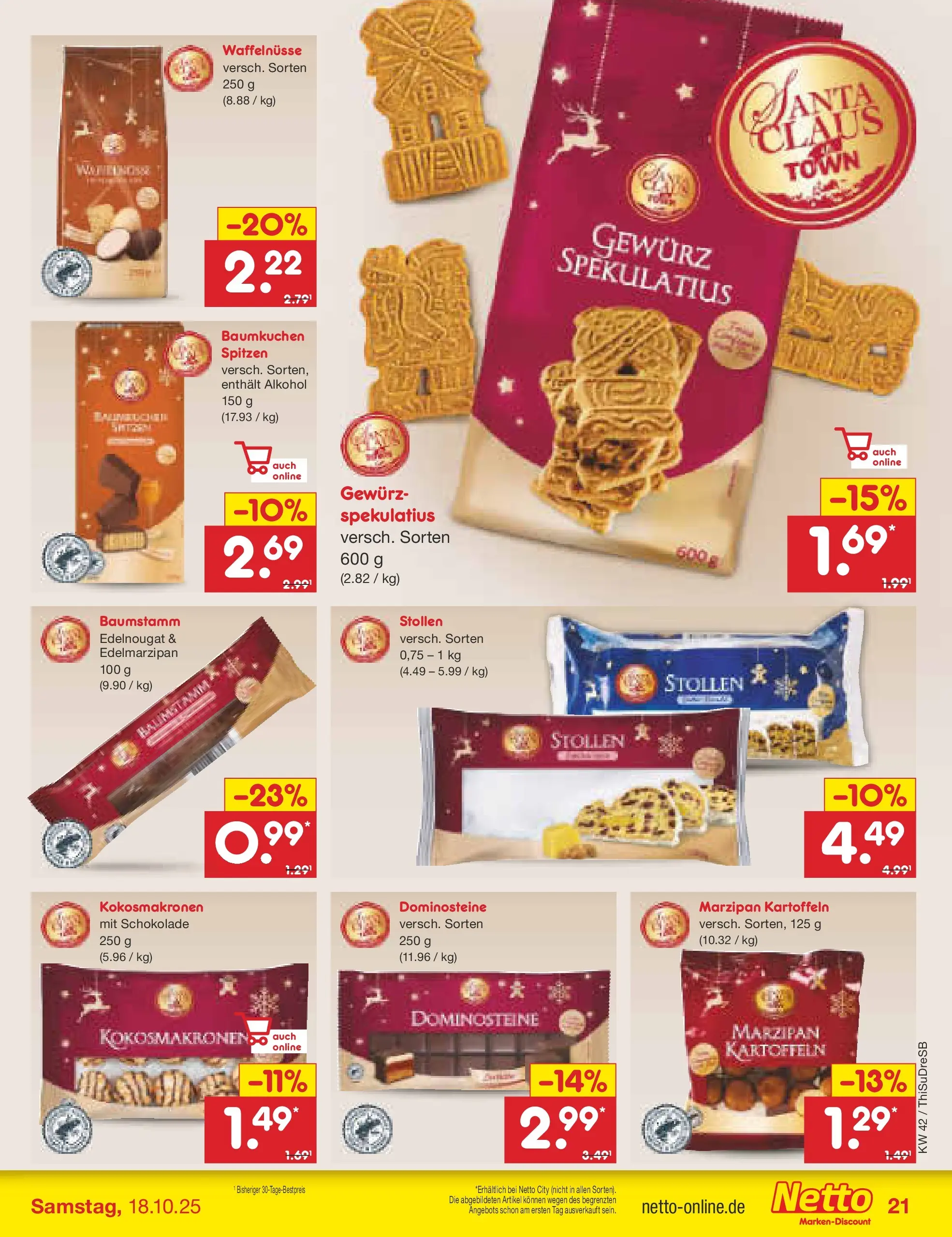 Netto Marken-Discount prospekt Dresden	 (ab 13.10.2025) » Angebote | Seite: 23 | Produkte: Schokolade, Kartoffeln