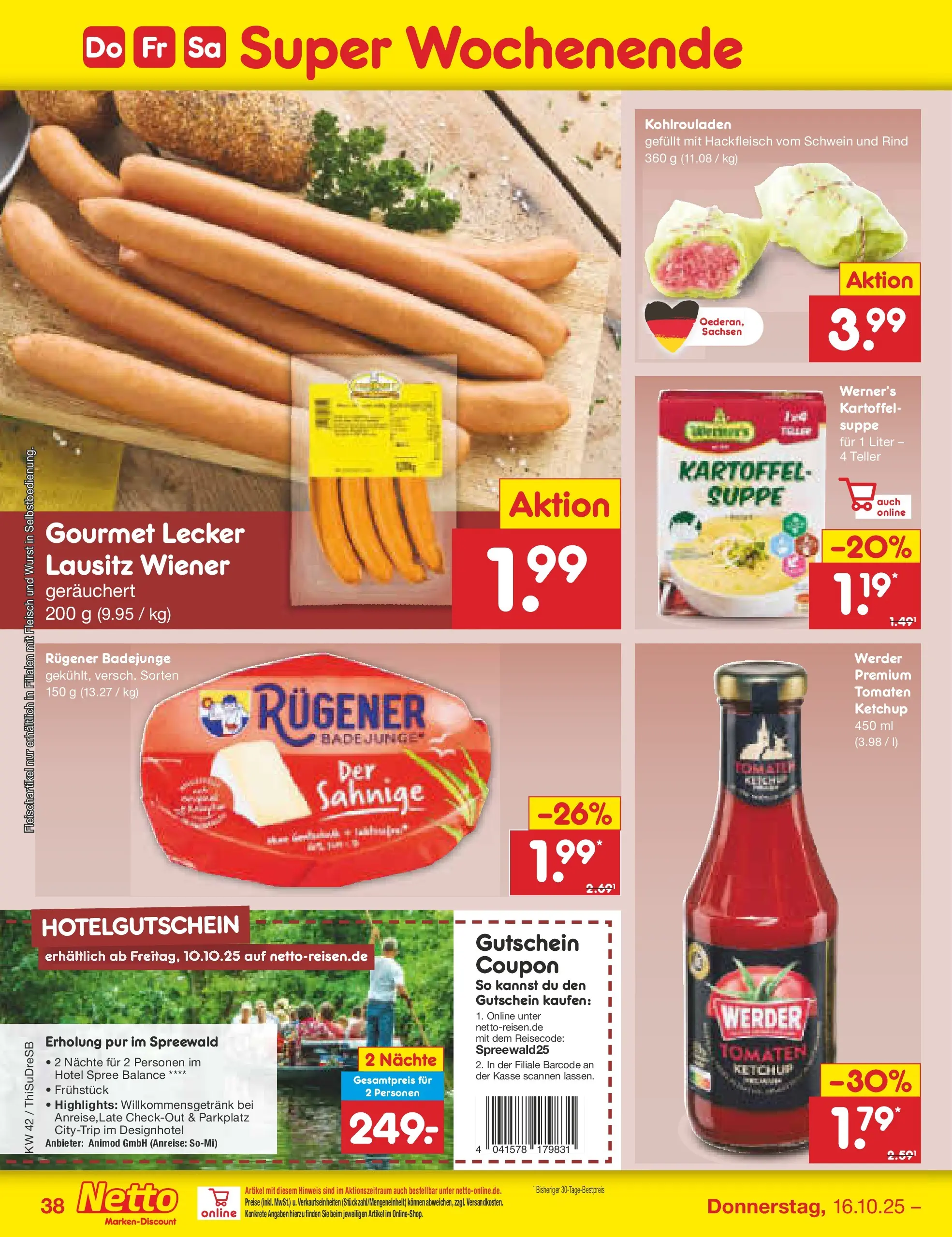 Netto Marken-Discount prospekt Dresden	 (ab 13.10.2025) » Angebote | Seite: 44 | Produkte: Tomaten, Wurst, Fleisch, Hackfleisch