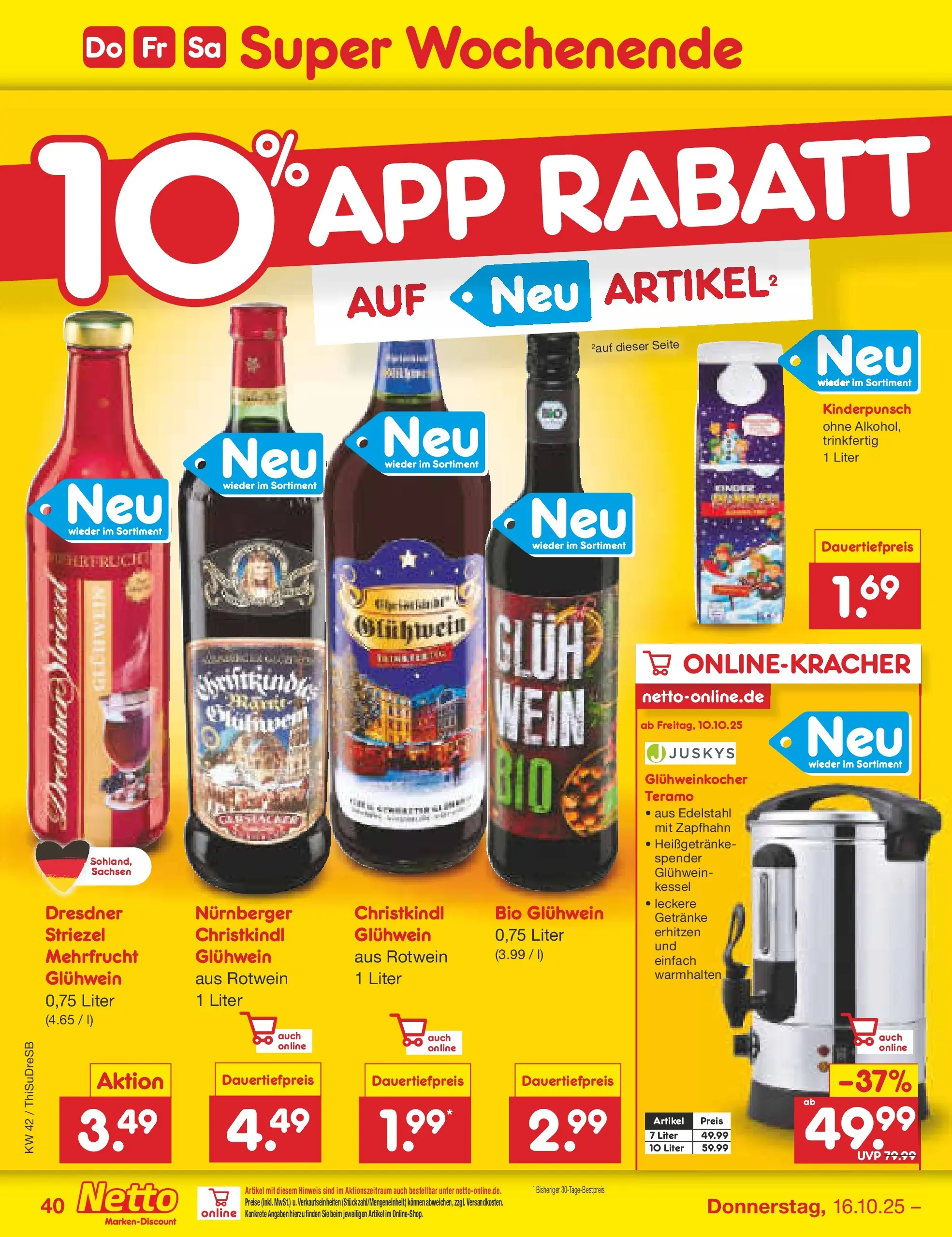 Netto Marken-Discount prospekt Dresden	 (ab 13.10.2025) » Angebote | Seite: 46 | Produkte: Rotwein, Wein