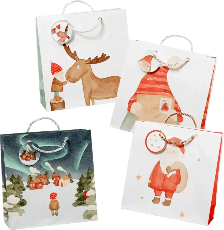 Profissimo Geschenktasche, Wichtel Lykke, midi, quadratisch