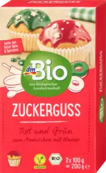 dmBio Zuckerguss rot & grün