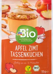 dmBio Tassenkuchen, Apfel Zimt