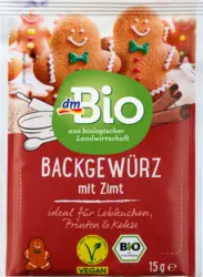 dmBio Gewürzmischung, Backgewürz mit Zimt