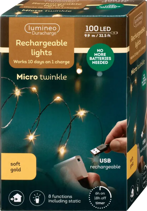 Dekorieren & Einrichten LED Lichtervorhang, warmweiß (120 er)