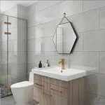 PRAKTIS Самозалепващо пано за декорация 60х30x2см мрамор наситено сив 6 броя