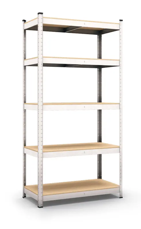 Метален поцинкован стелаж Standart DIY / 180х90х40 см, до 175 кг на рафт