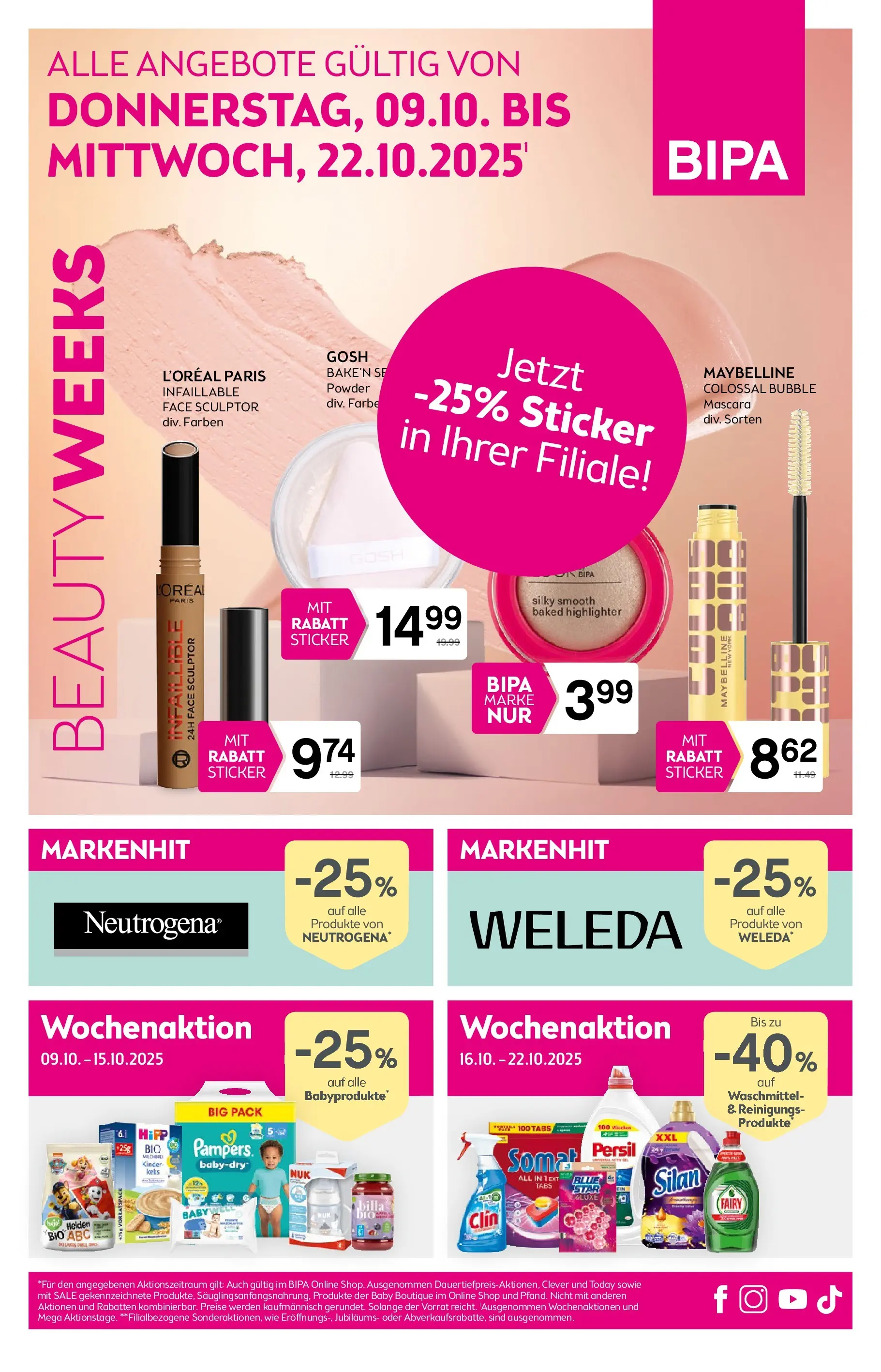 Bipa Frohnleiten von 09.10.2025 - Aktuelle Angebote | Seite: 1 | Produkte: Waschmittel