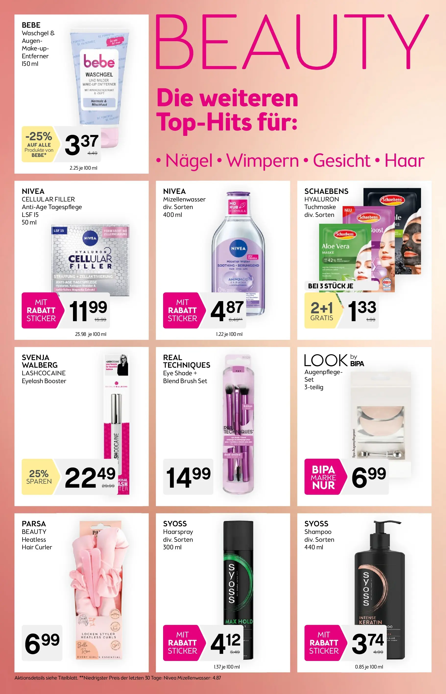 Bipa Frohnleiten von 09.10.2025 - Aktuelle Angebote | Seite: 4 | Produkte: Shampoo, Haarspray, Maske, Mizellenwasser