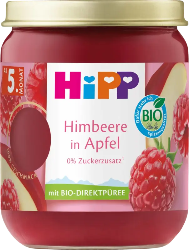 HiPP Früchte Himbeere in Apfel ab dem 5. Monat