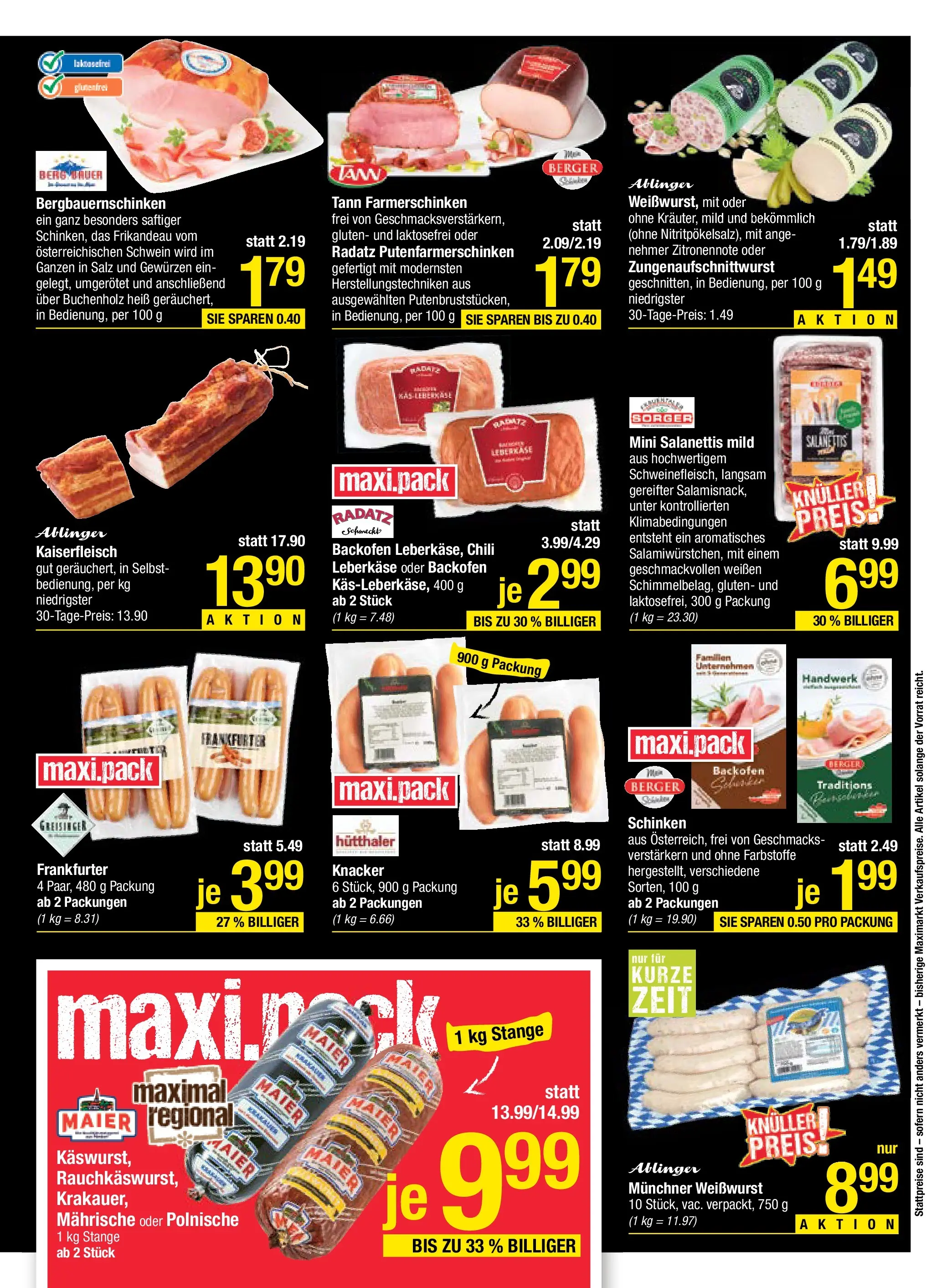 Maximarkt - Maximarkt: Flugblatt von 12.10.2025 - Aktuelle Angebote | Seite: 5 | Produkte: Salz, Chili, Schinken