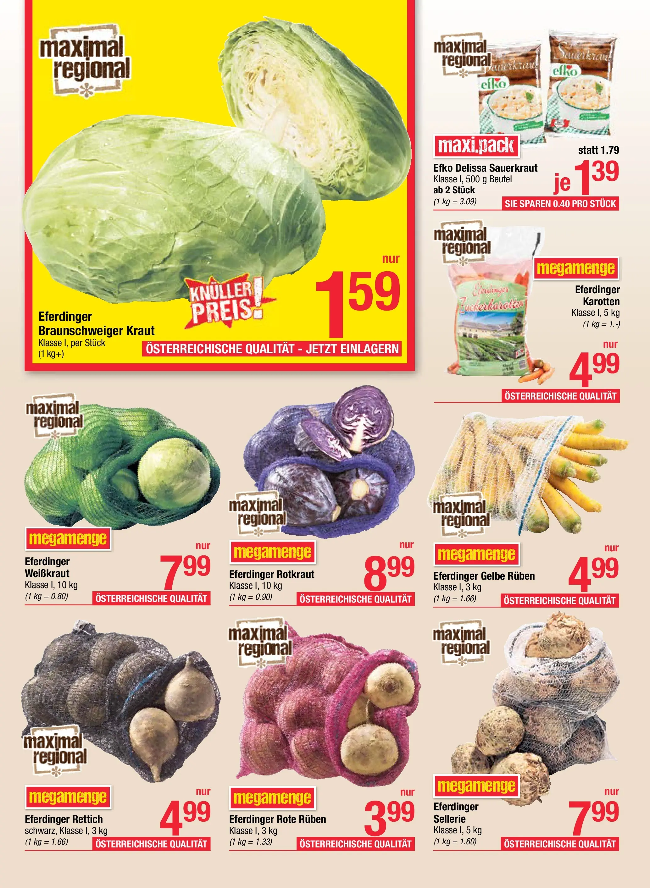 Maximarkt - Maximarkt: Flugblatt von 12.10.2025 - Aktuelle Angebote | Seite: 9 | Produkte: Kraut