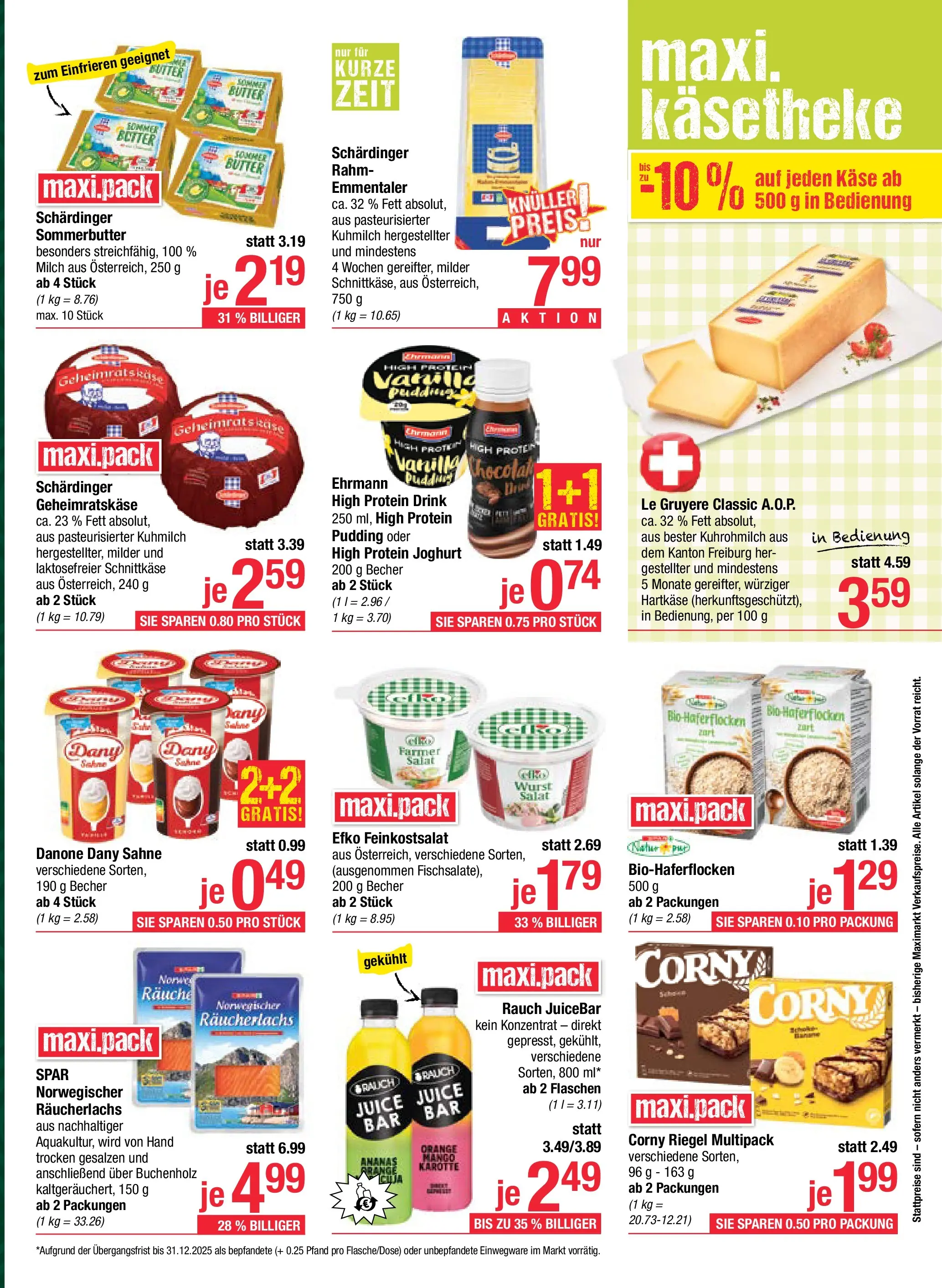 Maximarkt - Maximarkt: Flugblatt von 12.10.2025 - Aktuelle Angebote | Seite: 11 | Produkte: Karotte, Wurst, Butter, Ananas