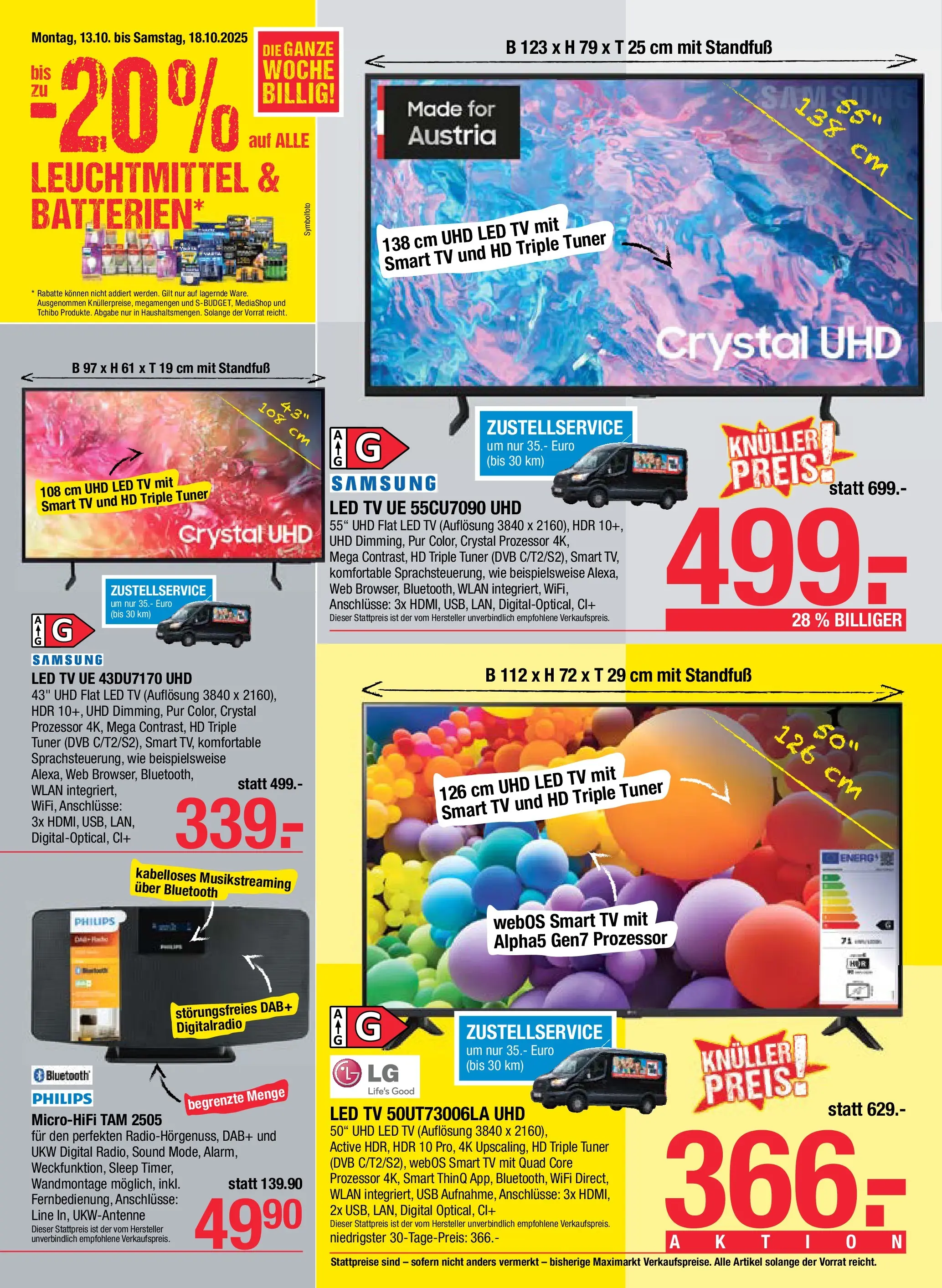 Maximarkt - Maximarkt: Flugblatt von 12.10.2025 - Aktuelle Angebote | Seite: 24 | Produkte: TV, USB, Samsung