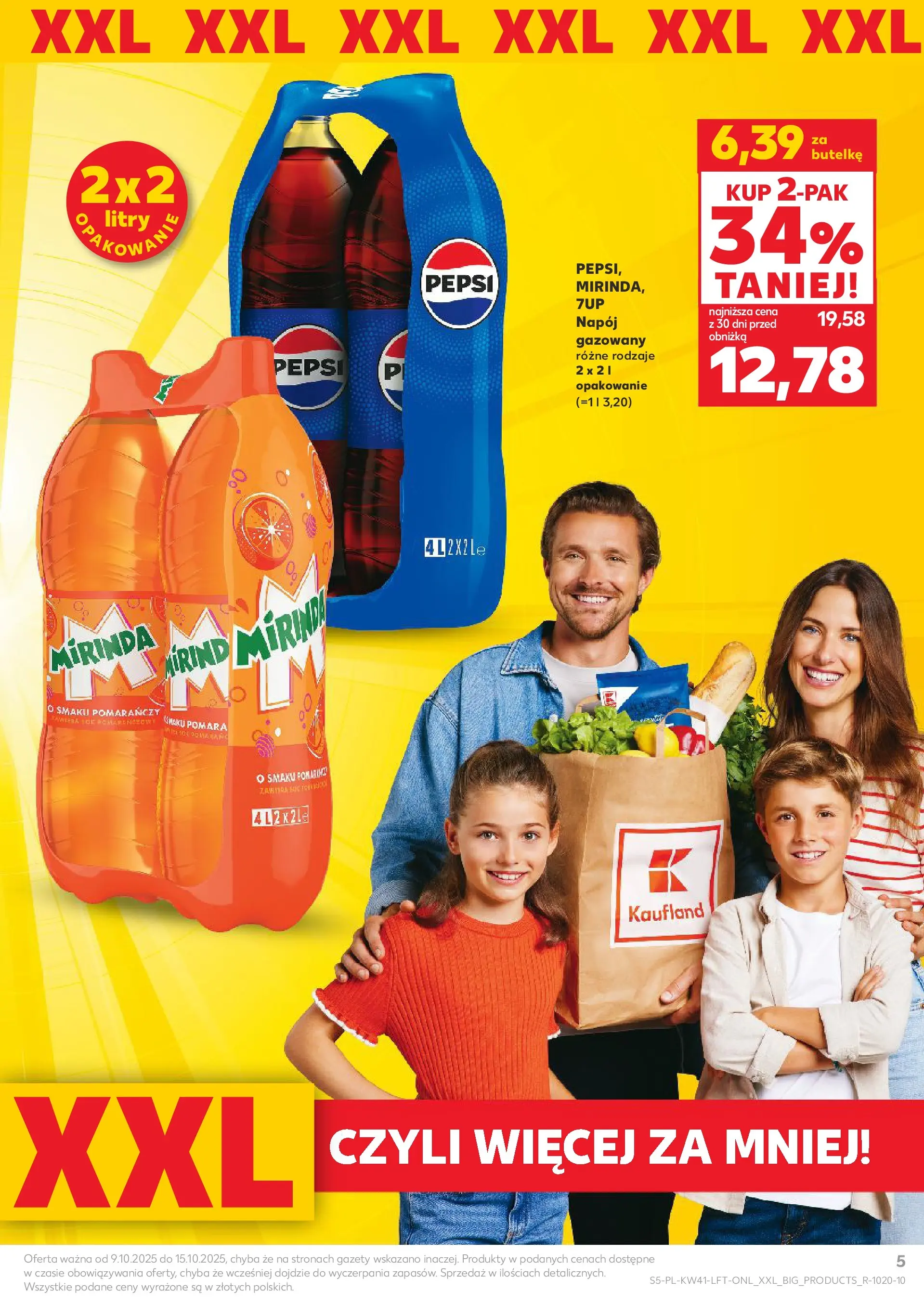 Kaufland gazetka od 09.10.2025 - od jutra PDF | Strona: 5 | Produkty: Pepsi, Sok