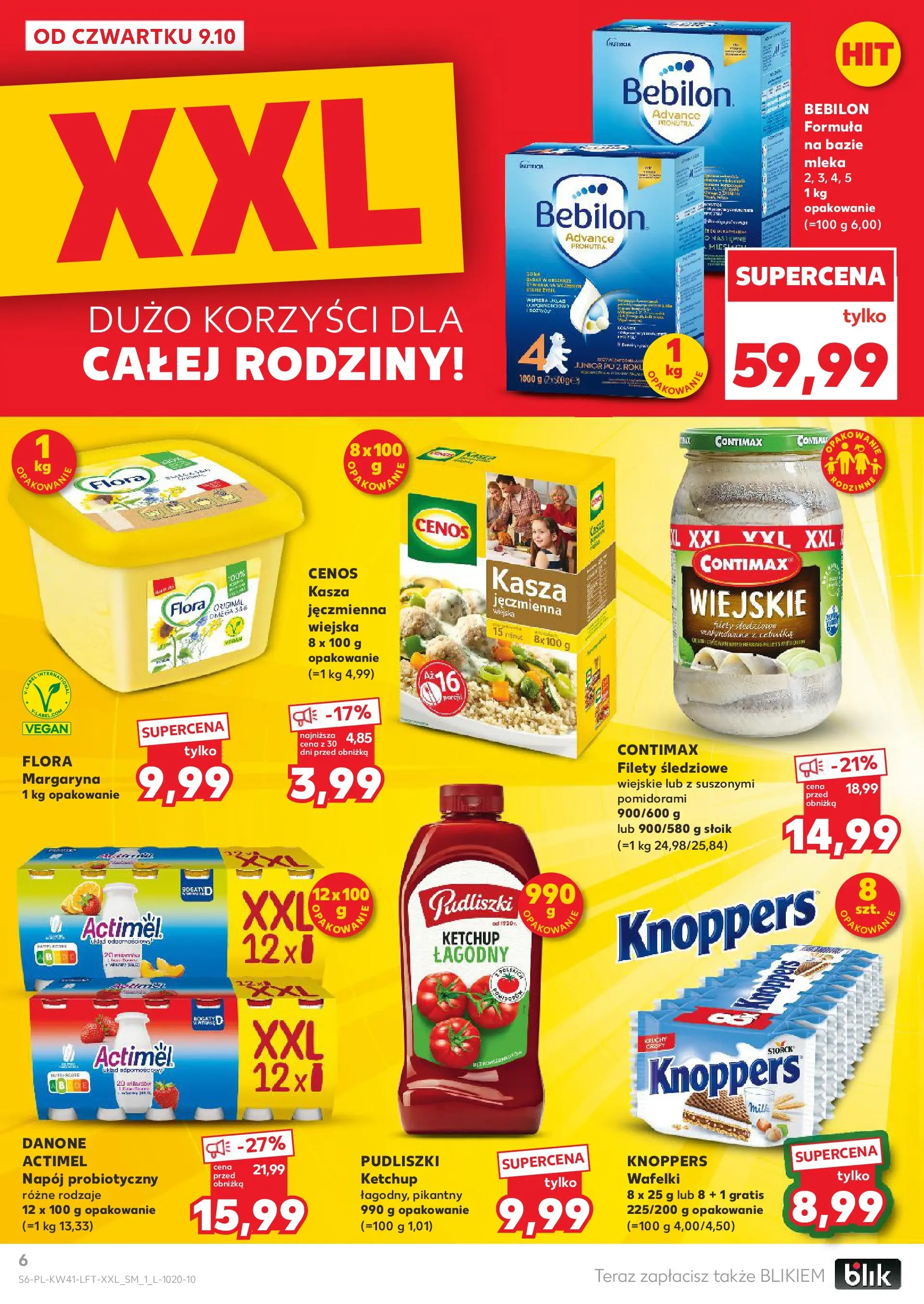 Kaufland gazetka od 09.10.2025 - od jutra PDF | Strona: 6 | Produkty: Ketchup, Mleka, Margaryna, Wafelki