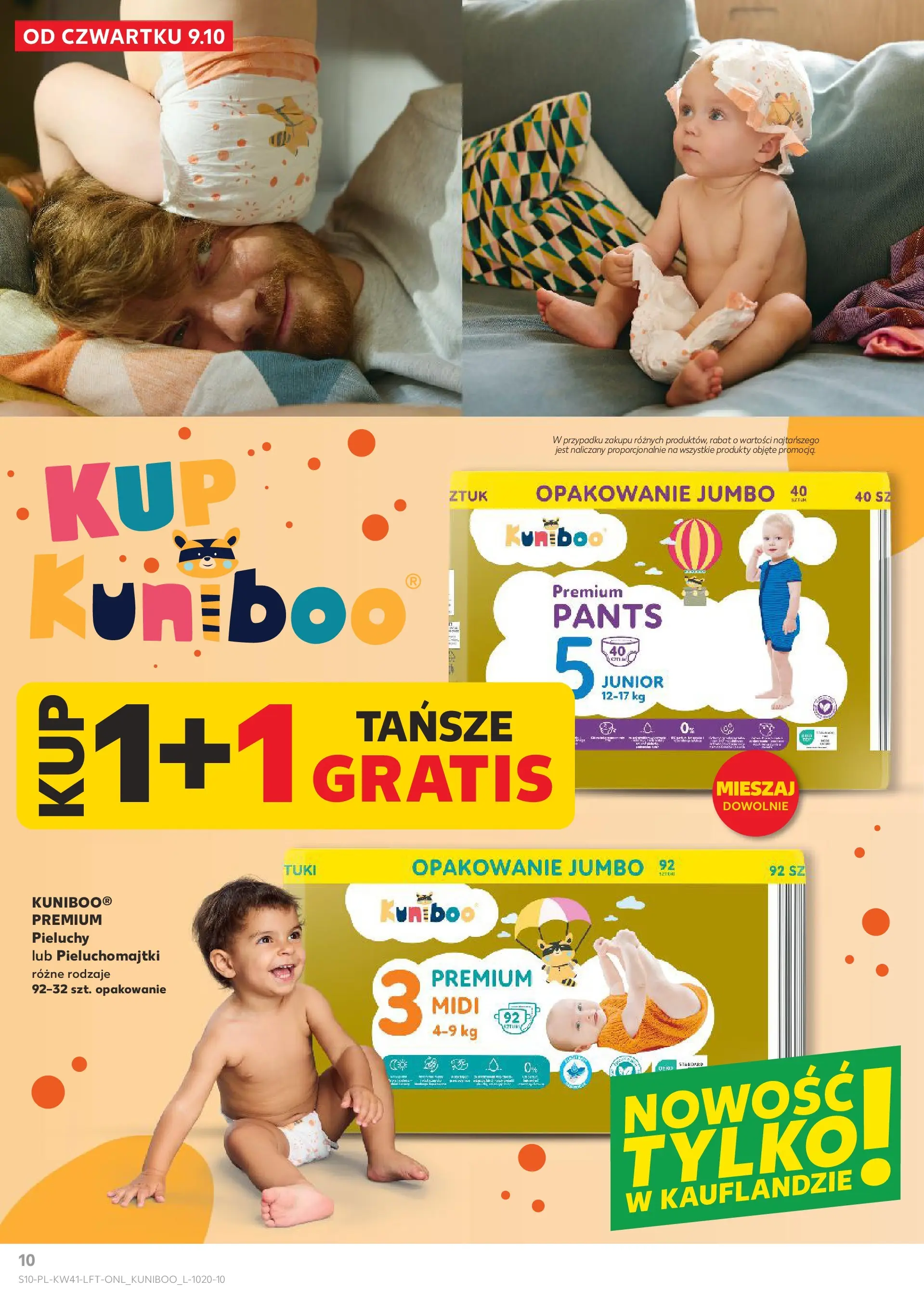 Kaufland gazetka od 09.10.2025 - od jutra PDF | Strona: 10 | Produkty: Pieluchomajtki