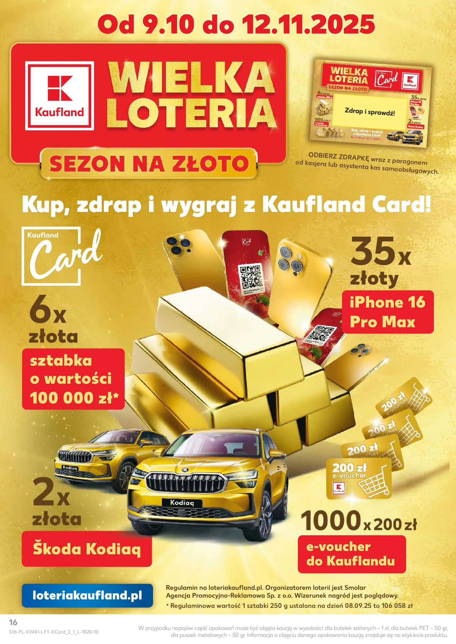 Kaufland gazetka od 09.10.2025 - od jutra PDF | Strona: 16
