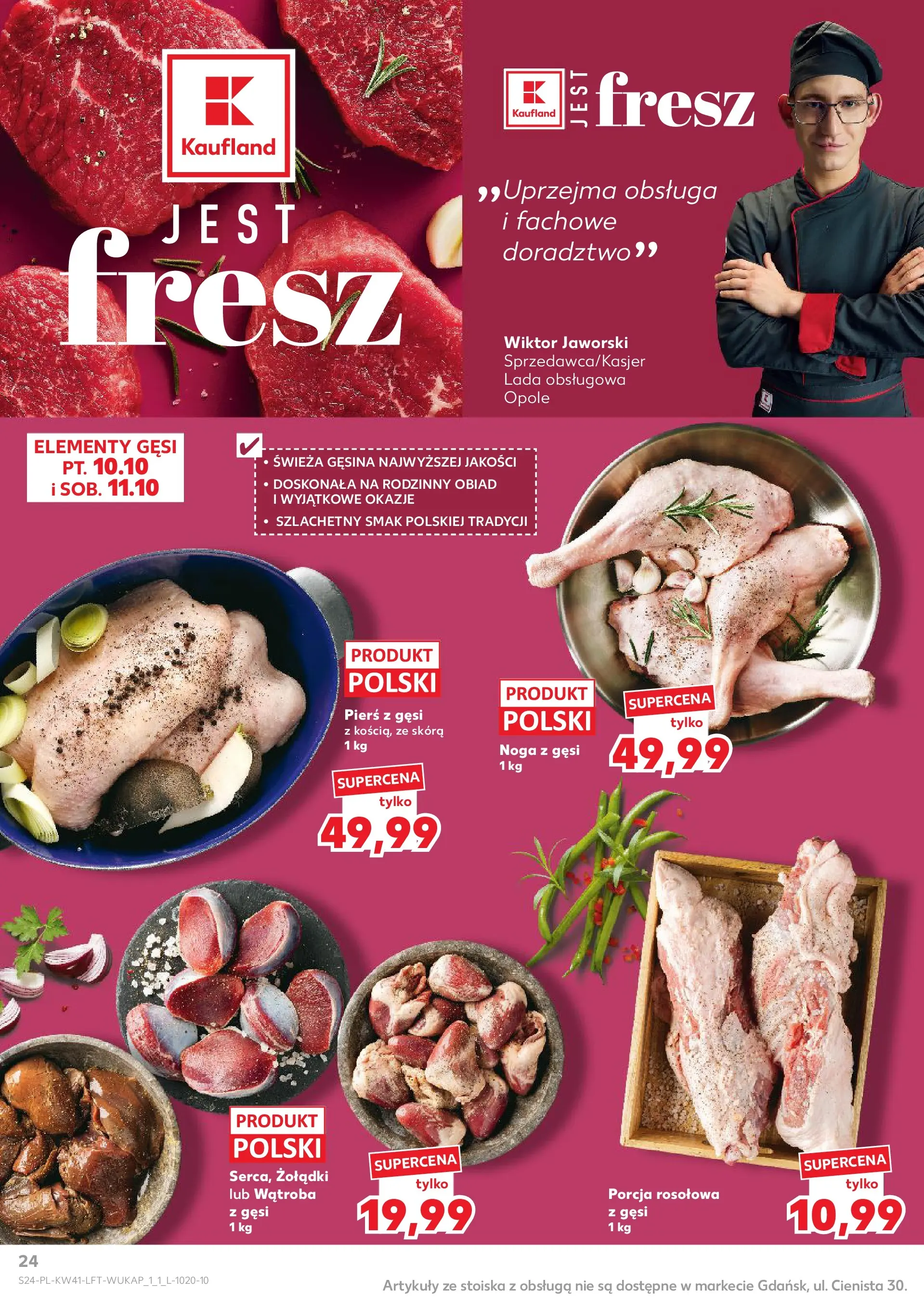 Kaufland gazetka od 09.10.2025 - od jutra PDF | Strona: 24 | Produkty: Pierś z gęsi