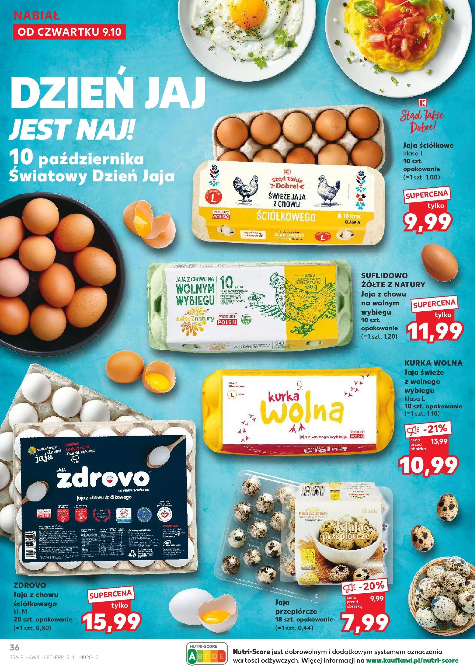 Kaufland gazetka od 09.10.2025 - od jutra PDF | Strona: 36 | Produkty: Jaja