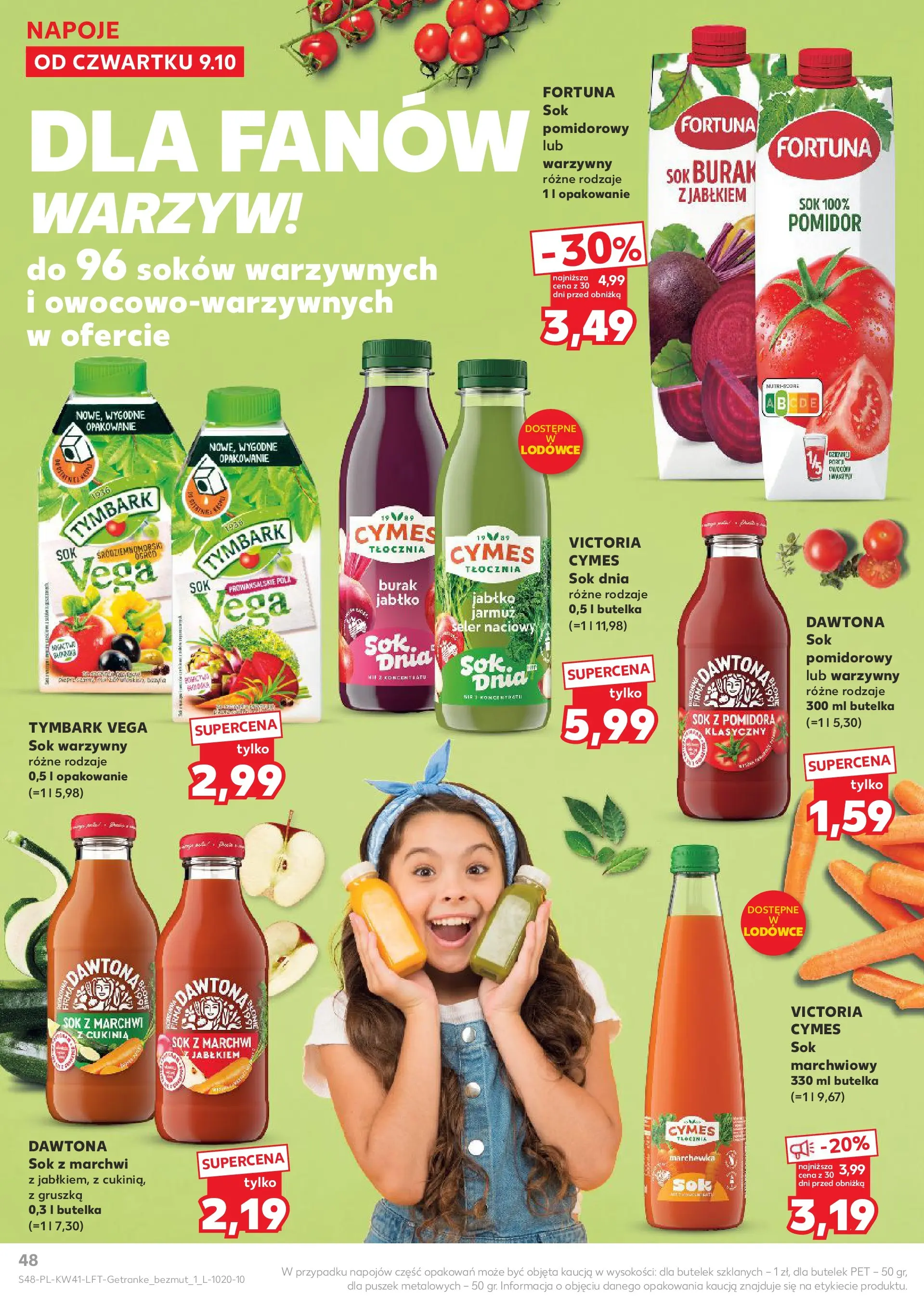 Kaufland gazetka od 09.10.2025 - od jutra PDF | Strona: 48 | Produkty: Burak, Napoje, Sok, Marchewka