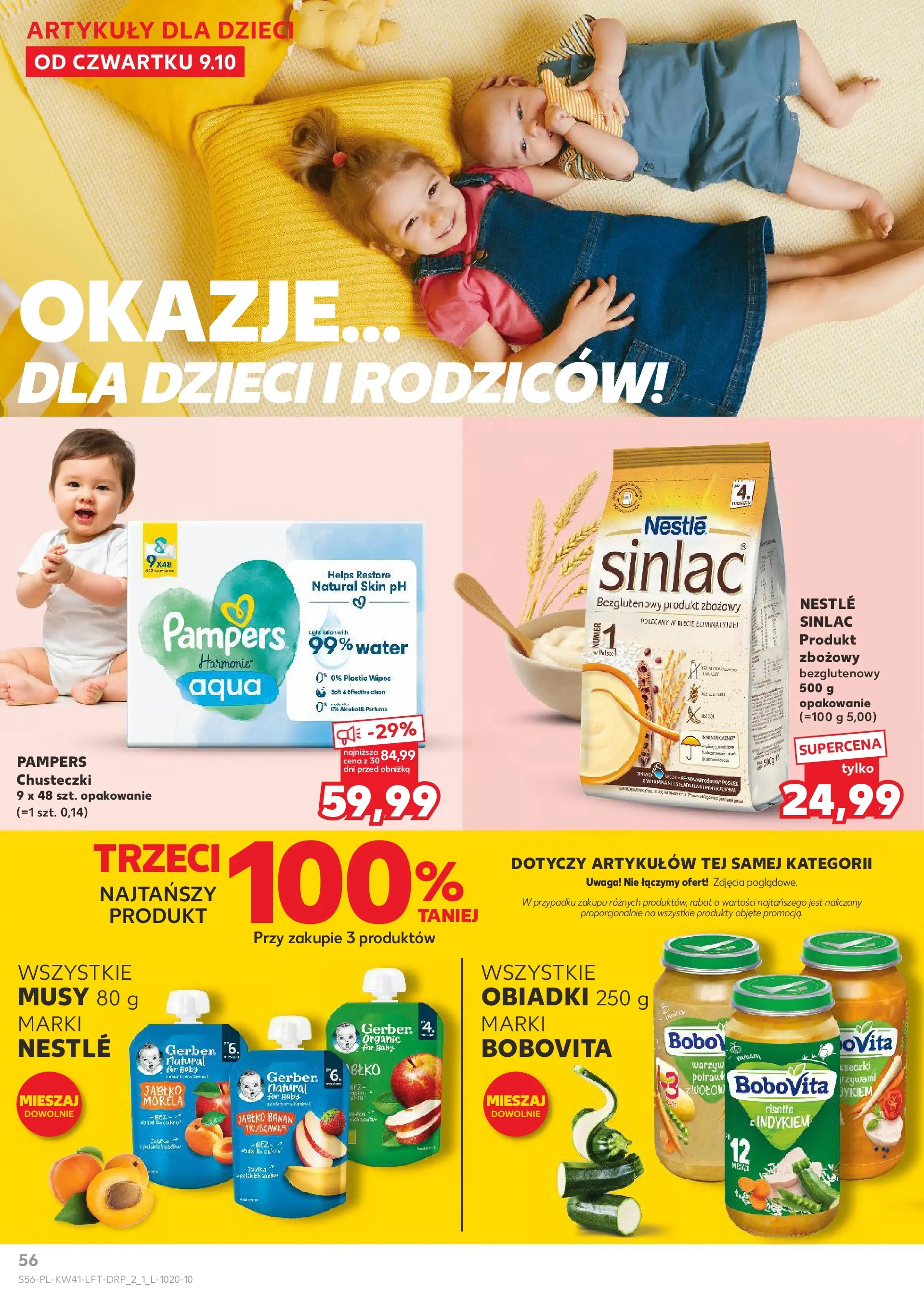 Kaufland gazetka od 09.10.2025 - od jutra PDF | Strona: 56 | Produkty: Pampers, Banan