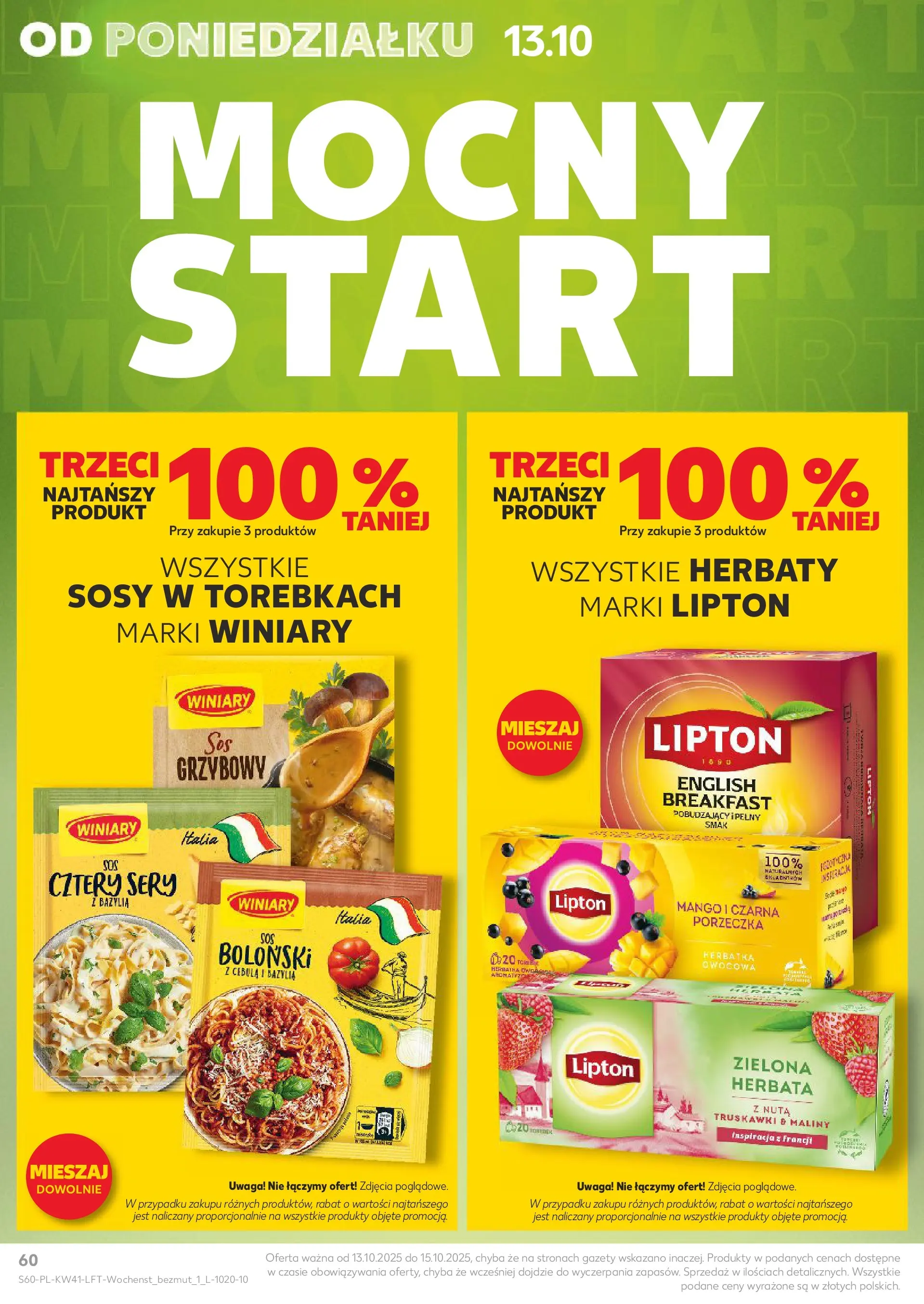 Kaufland gazetka od 09.10.2025 - od jutra PDF | Strona: 60 | Produkty: Mango, Bazylia, Herbata, Truskawki