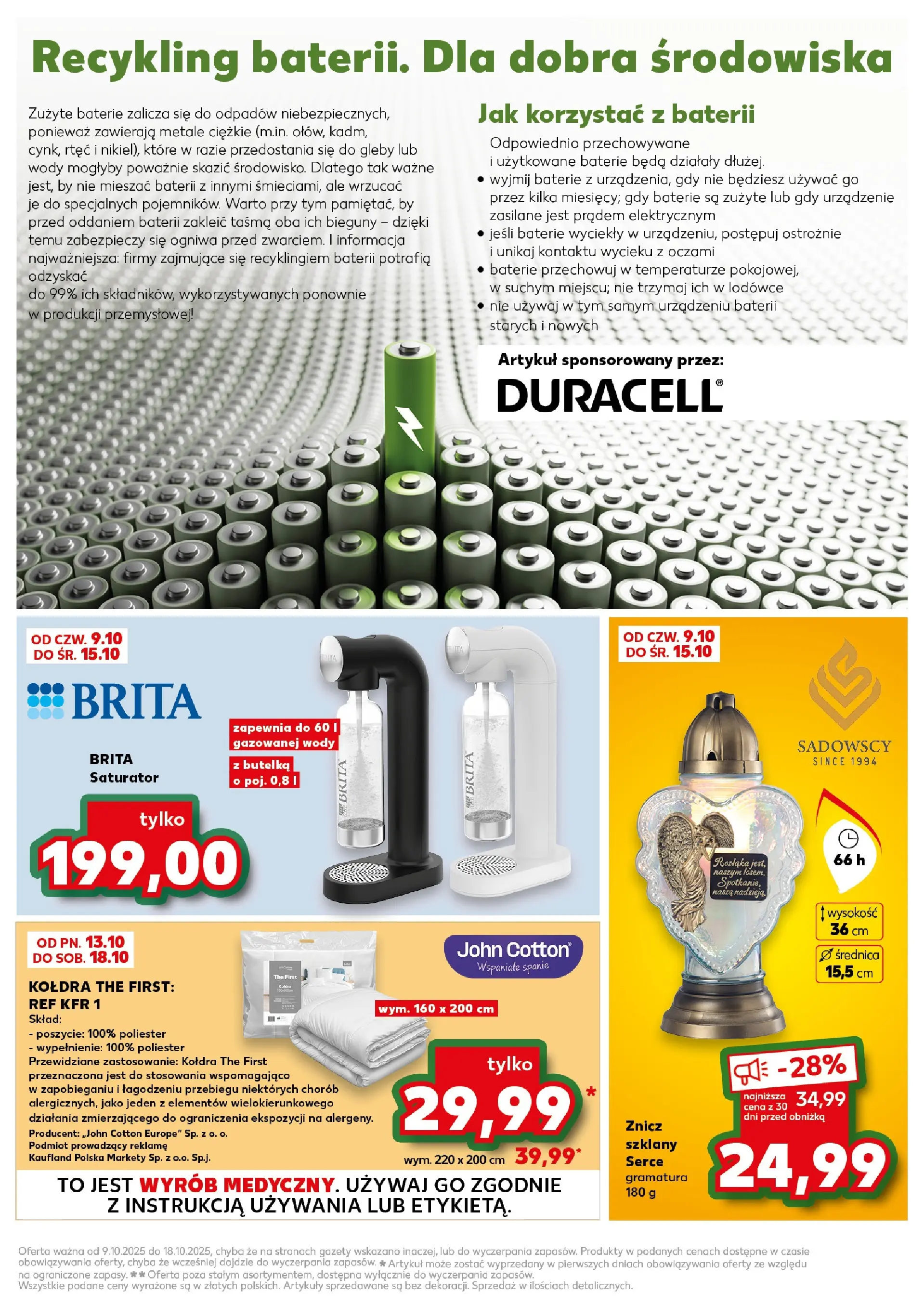 Kaufland gazetka od 09.10.2025 - od jutra PDF | Strona: 63 | Produkty: Kasza, Baterie, Kołdra