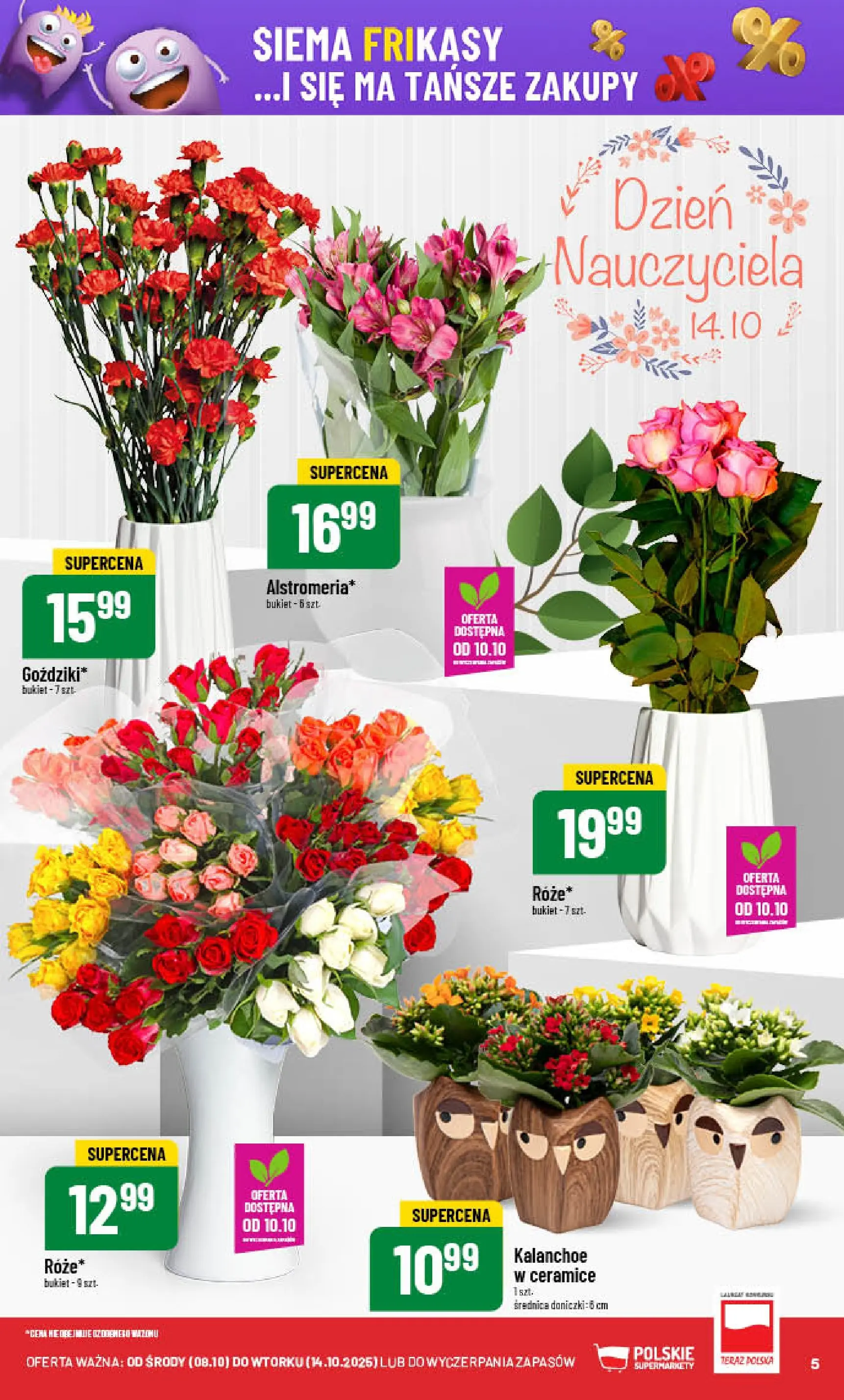 POLOmarket gazetka od jutra (08.10.2025) - Nowa PDF | Strona: 5 | Produkty: Kalanchoe