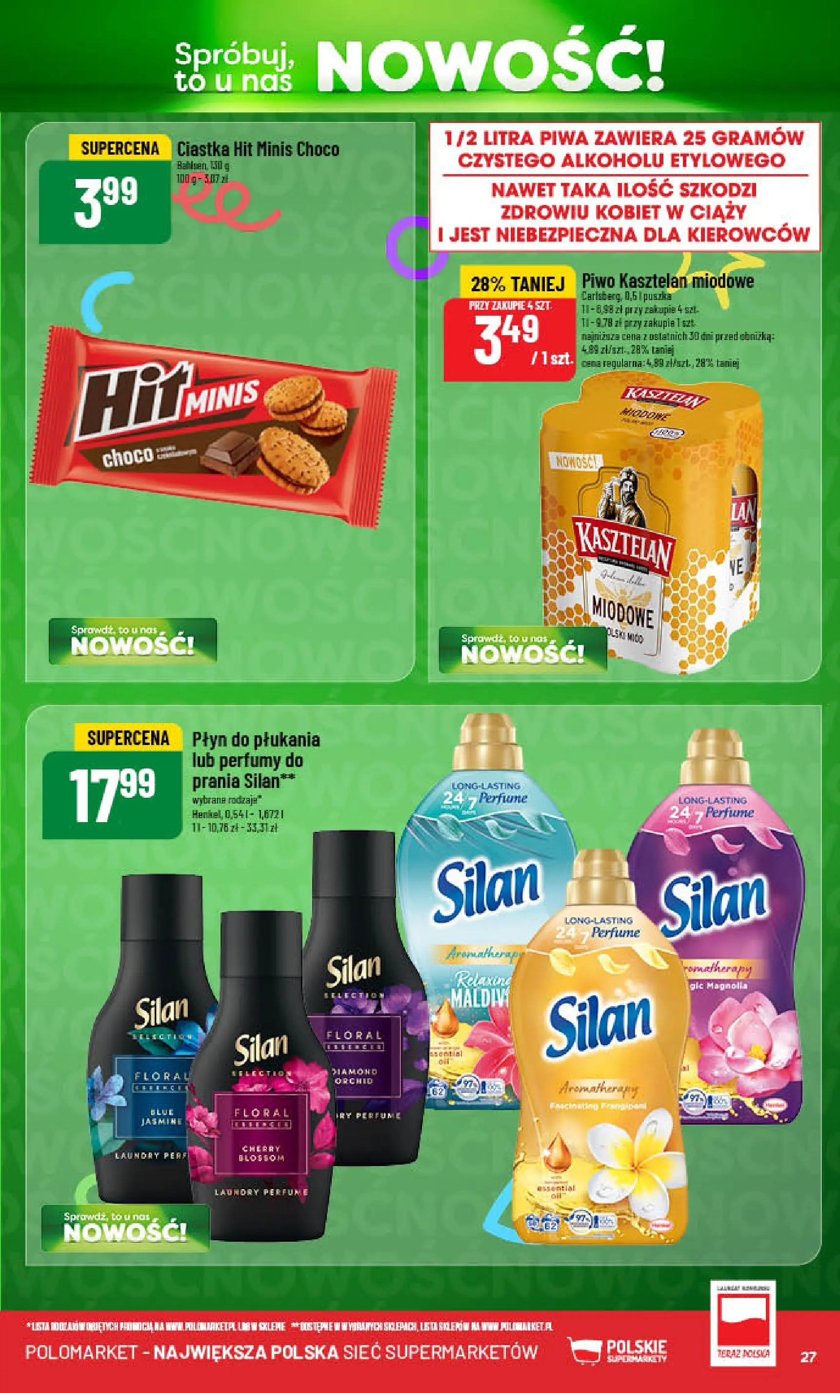 POLOmarket gazetka od jutra (08.10.2025) - Nowa PDF | Strona: 27 | Produkty: Perfumy, Piwo, Ciastka