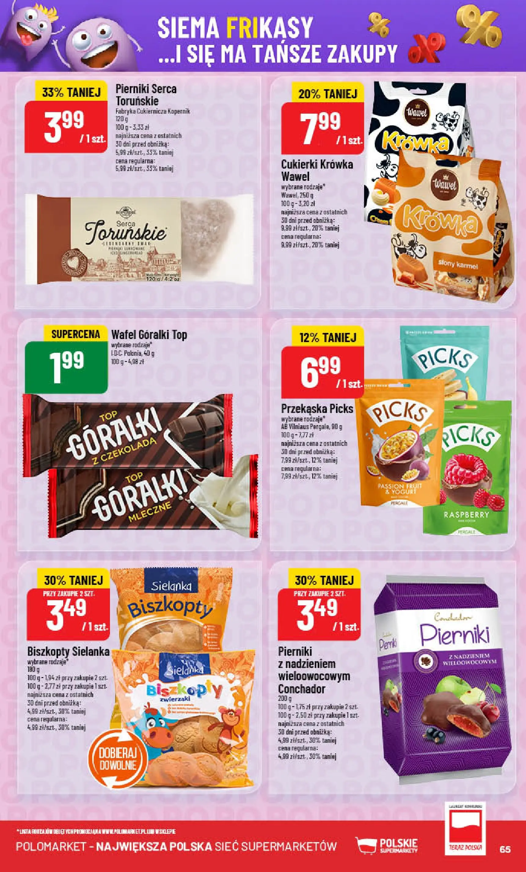 POLOmarket gazetka od jutra (08.10.2025) - Nowa PDF | Strona: 65 | Produkty: Top, Krowka, Czekolada, Cukierki