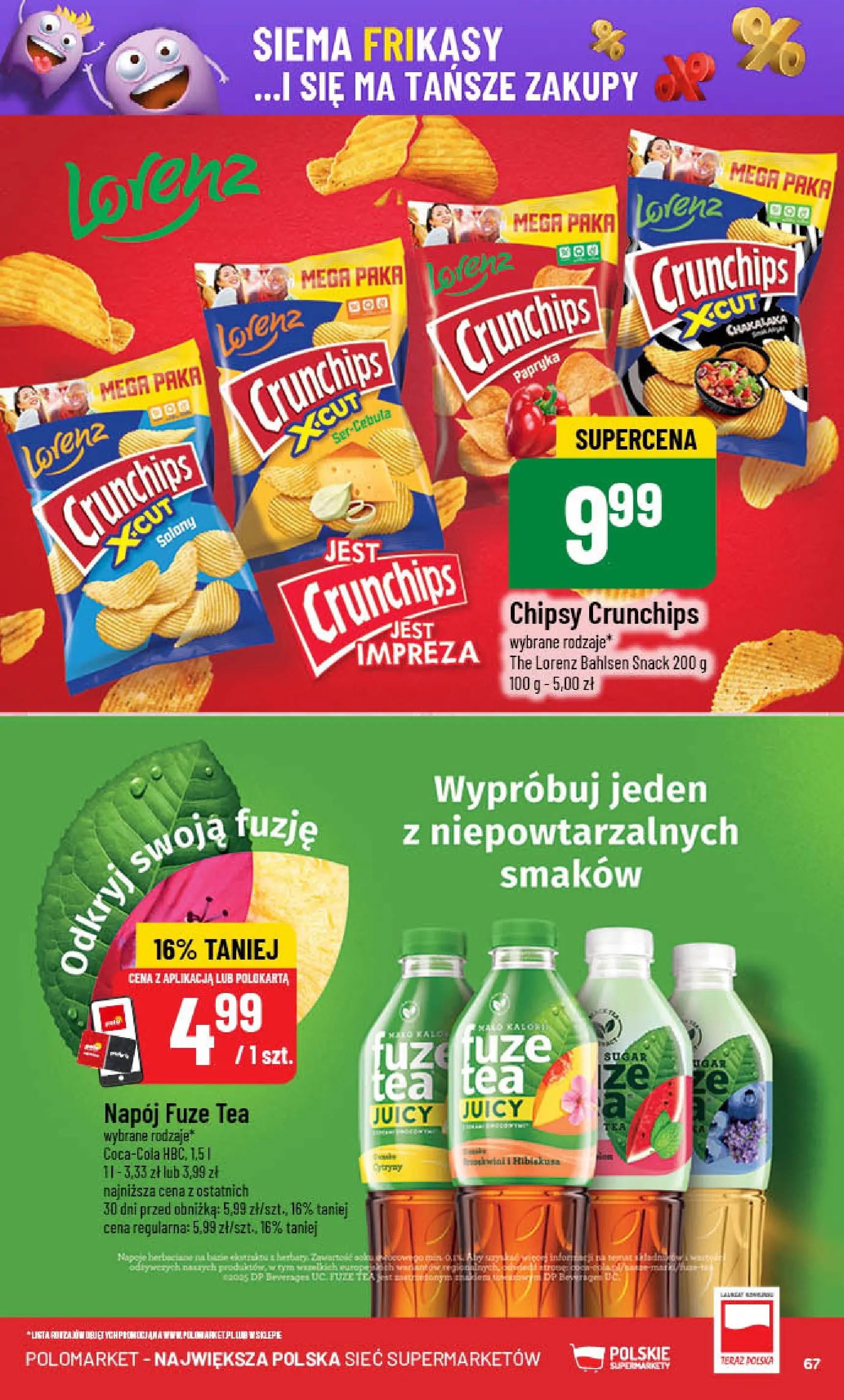 POLOmarket gazetka od jutra (08.10.2025) - Nowa PDF | Strona: 67 | Produkty: Chipsy, Napoje, Cytryny, Papryka