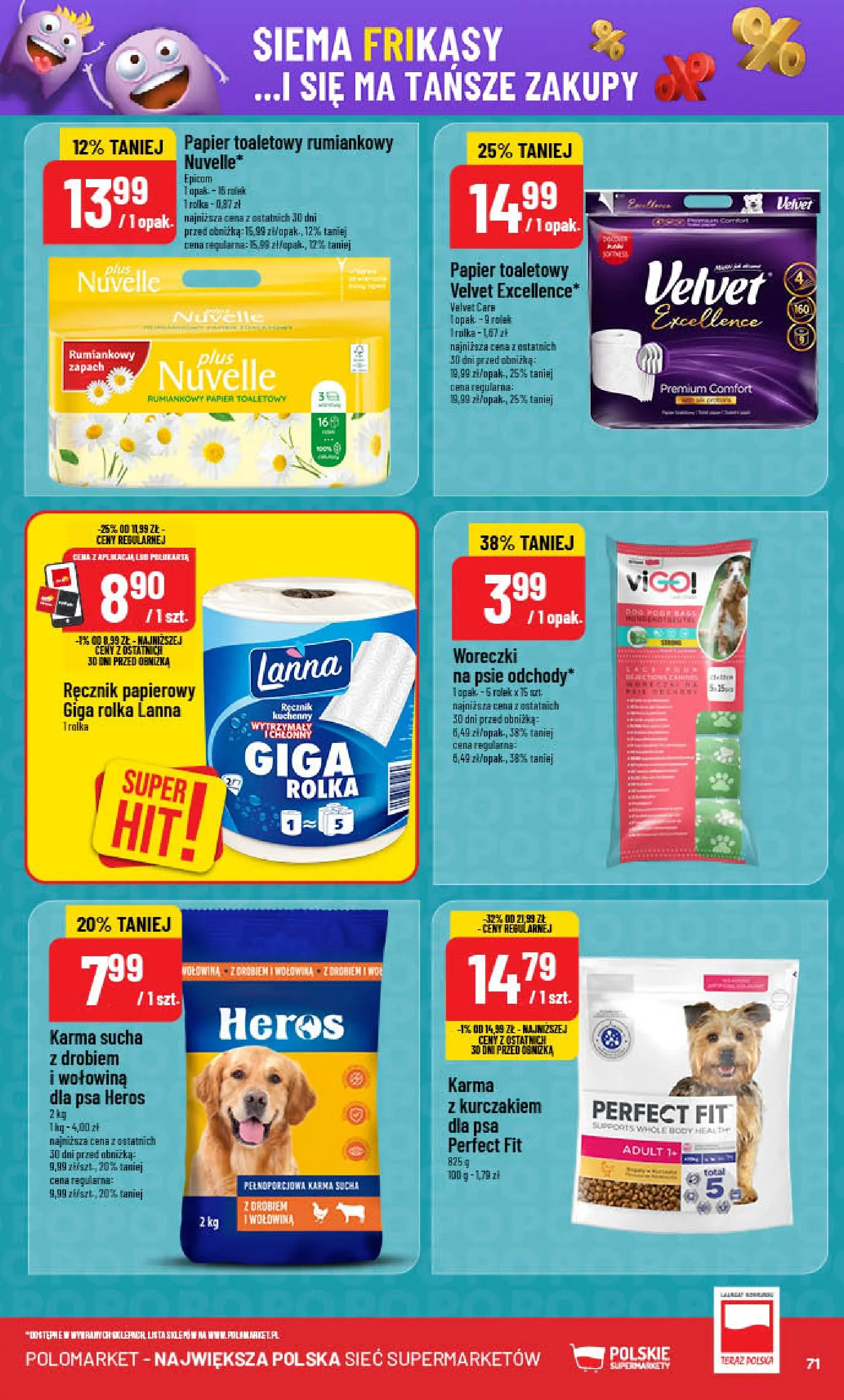 POLOmarket gazetka od jutra (08.10.2025) - Nowa PDF | Strona: 71 | Produkty: Zapach, Body, Wołowina, Ręcznik papierowy
