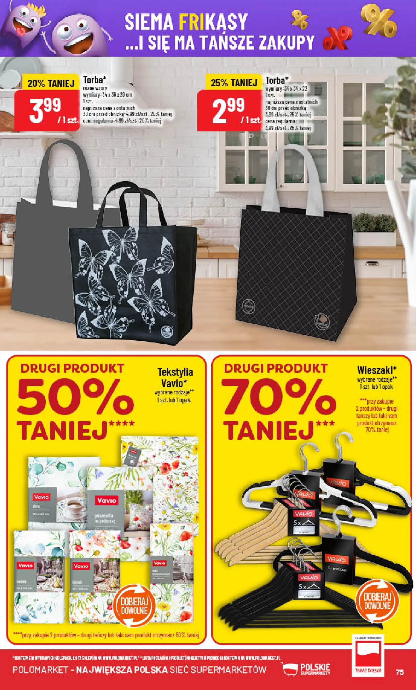 POLOmarket gazetka od jutra (08.10.2025) - Nowa PDF | Strona: 75 | Produkty: Tekstylia