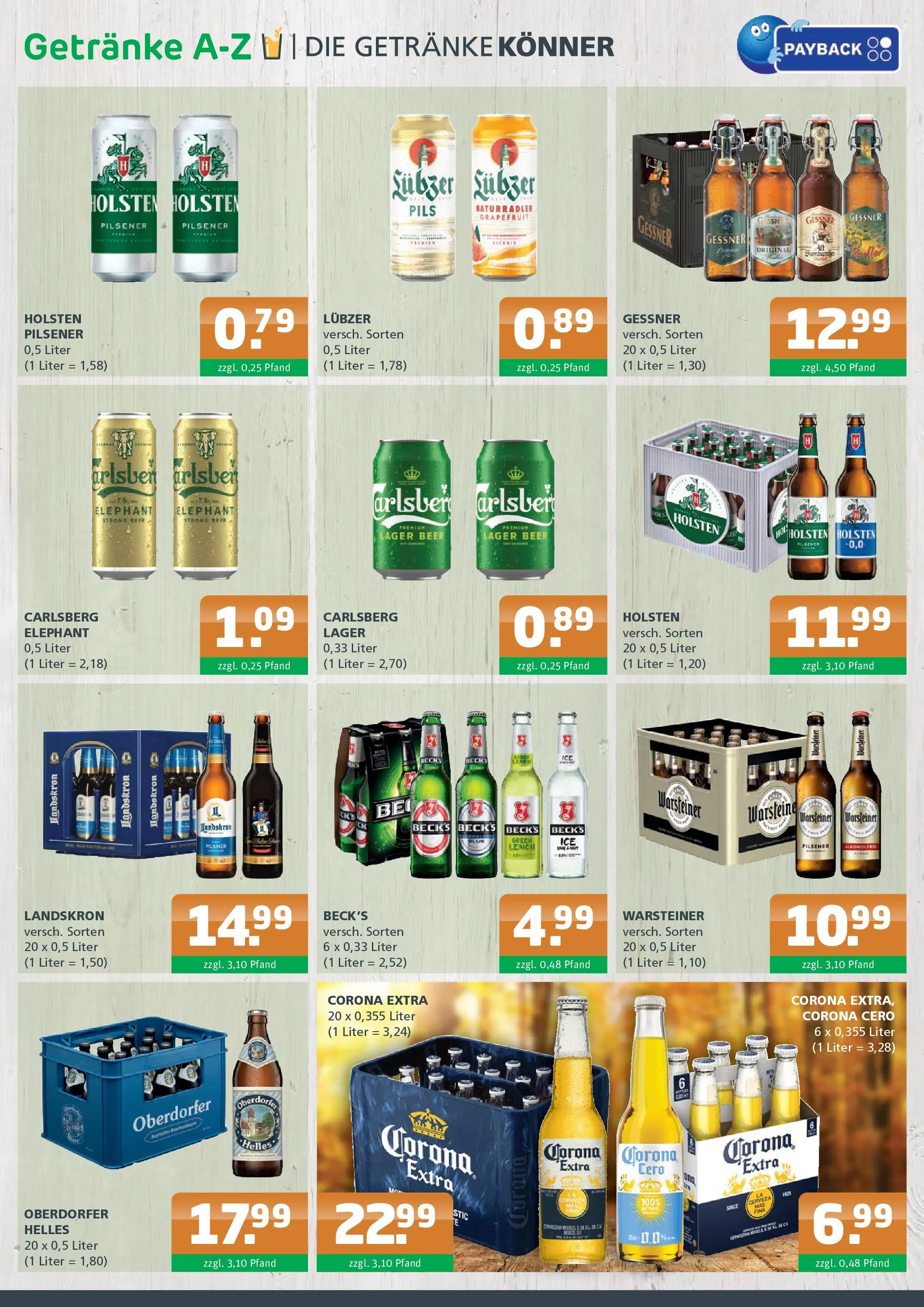 Entdecke - Getränke A-Z: Getränkeangebote (ab 05.10.2025) zum Blättern | Seite: 2 | Produkte: Carlsberg, Holsten, Grapefruit, Warsteiner