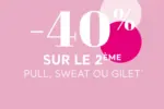Cache Cache -40% sur le 2ème pull, sweat ou gilet femme - au 31.10.2025
