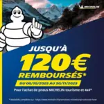 Bestdrive JUSQU'A 120&euro; REMBOURSES SUR VOS PNEUS MICHELIN - au 30.11.2025