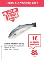 Promocash 1 jour prix produit - au 09.10.2025