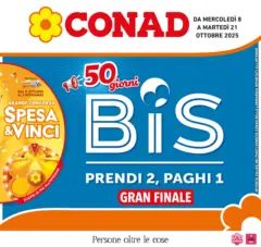 Anteprima del volantino Conad - 50 giorni BIS valido a partire dal 08.10.2025