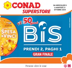 Anteprima del volantino Conad - 50 giorni BIS valido a partire dal 08.10.2025