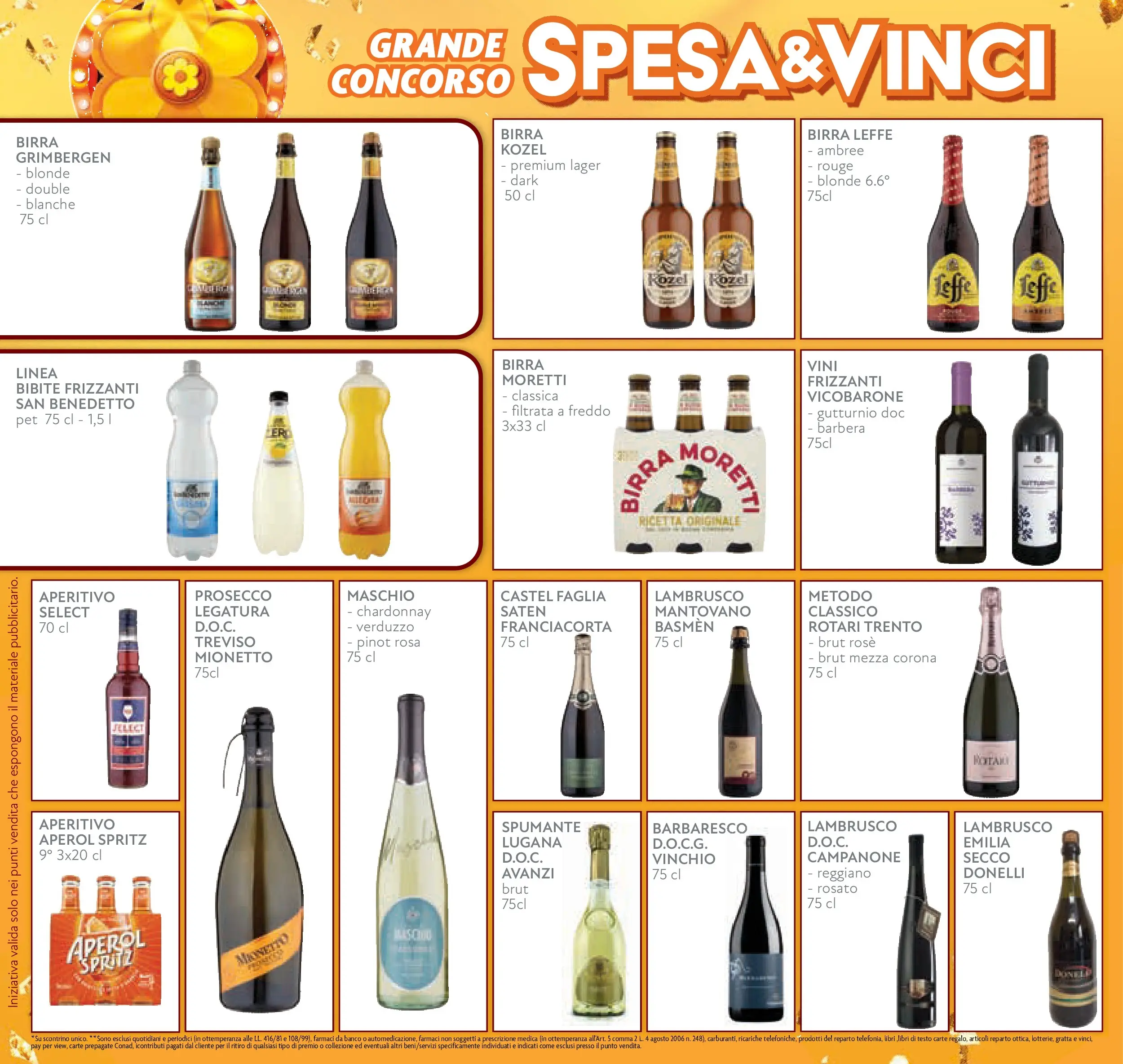 Volantino Conad dal 08/10/2025 > Anteprima | Pagina: 10 | Prodotti: Birra, Prosecco, Spumante, Aperol