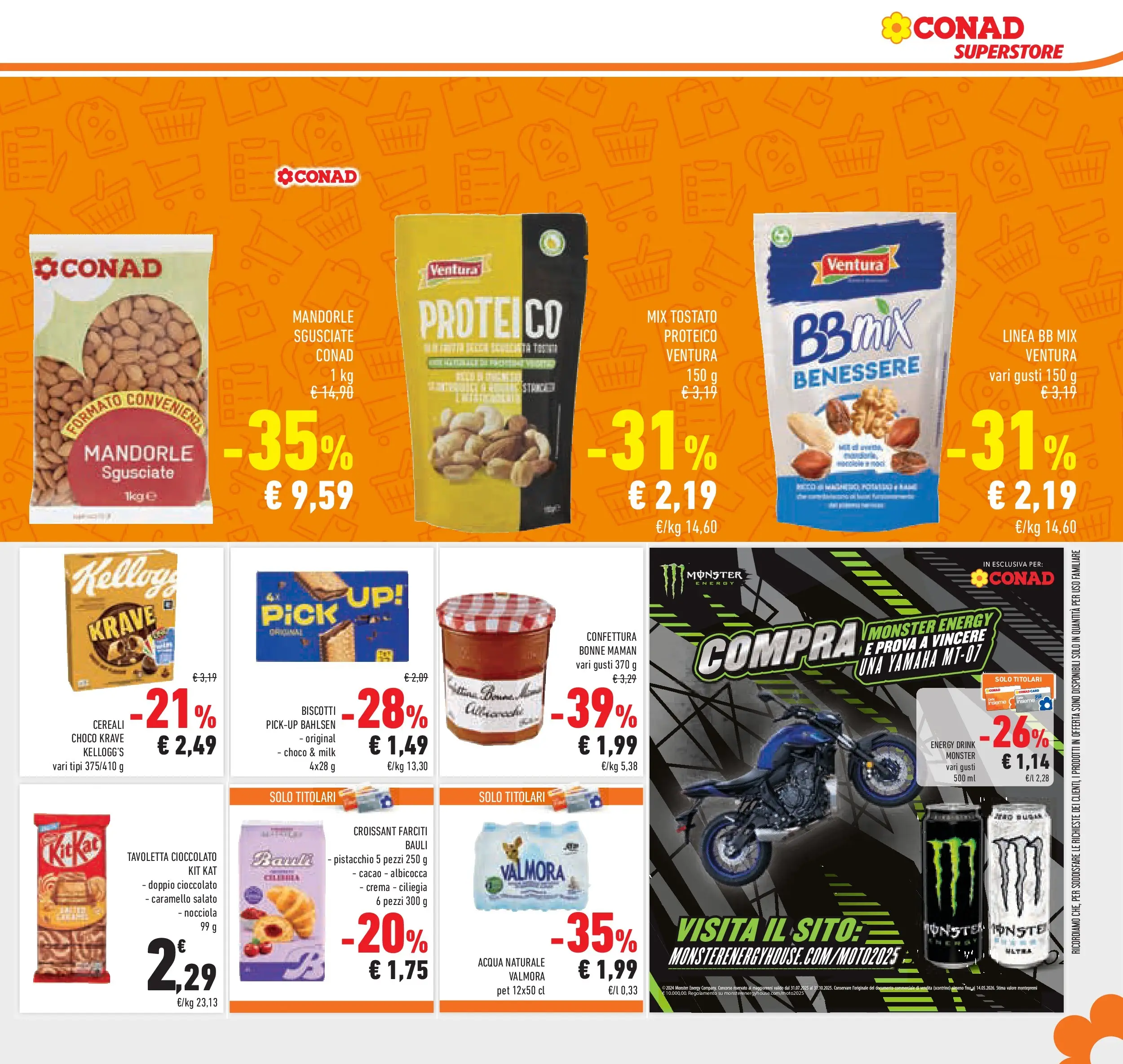 Volantino Conad dal 08/10/2025 > Anteprima | Pagina: 35 | Prodotti: Cioccolato, Cereali, Frutta, Mandorle
