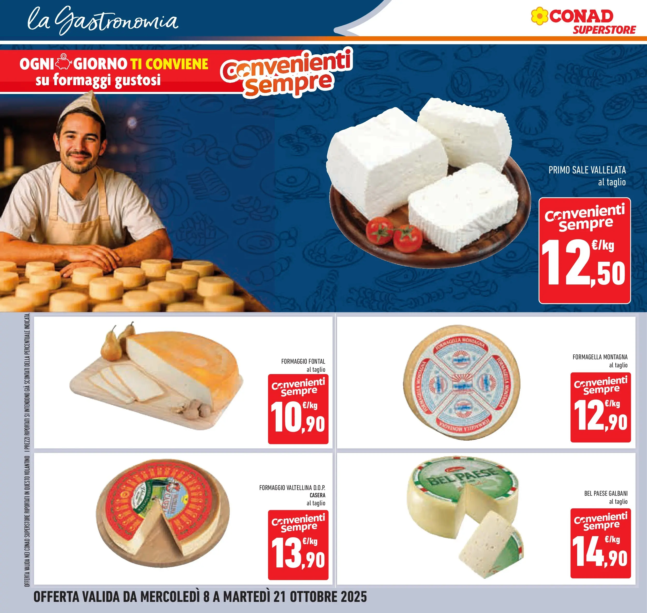 Volantino Conad dal 08/10/2025 > Anteprima | Pagina: 24 | Prodotti: Sale, Formaggio