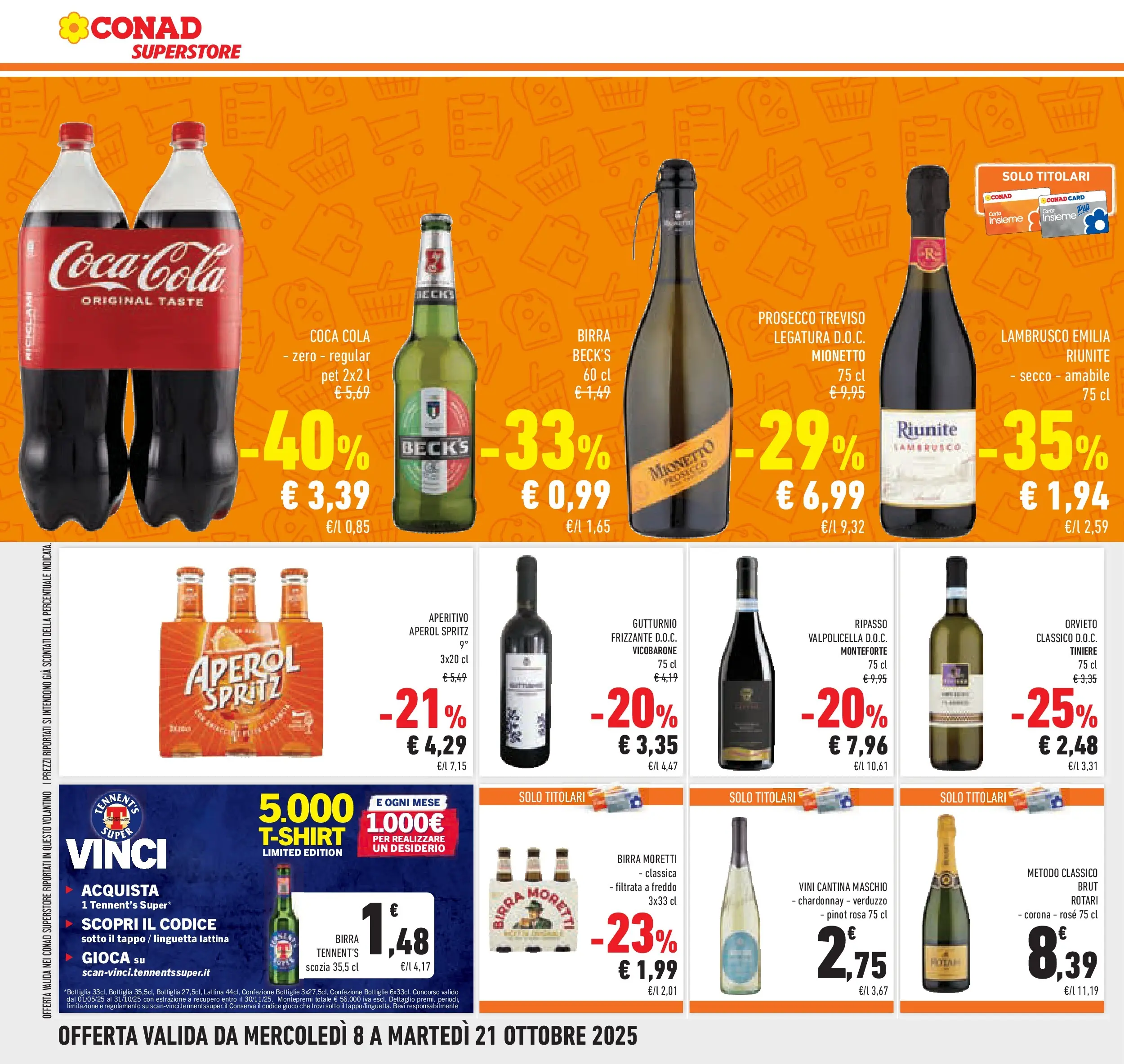 Volantino Conad dal 08/10/2025 > Anteprima | Pagina: 36 | Prodotti: Birra, Gioco, Coca Cola, Aperitivo